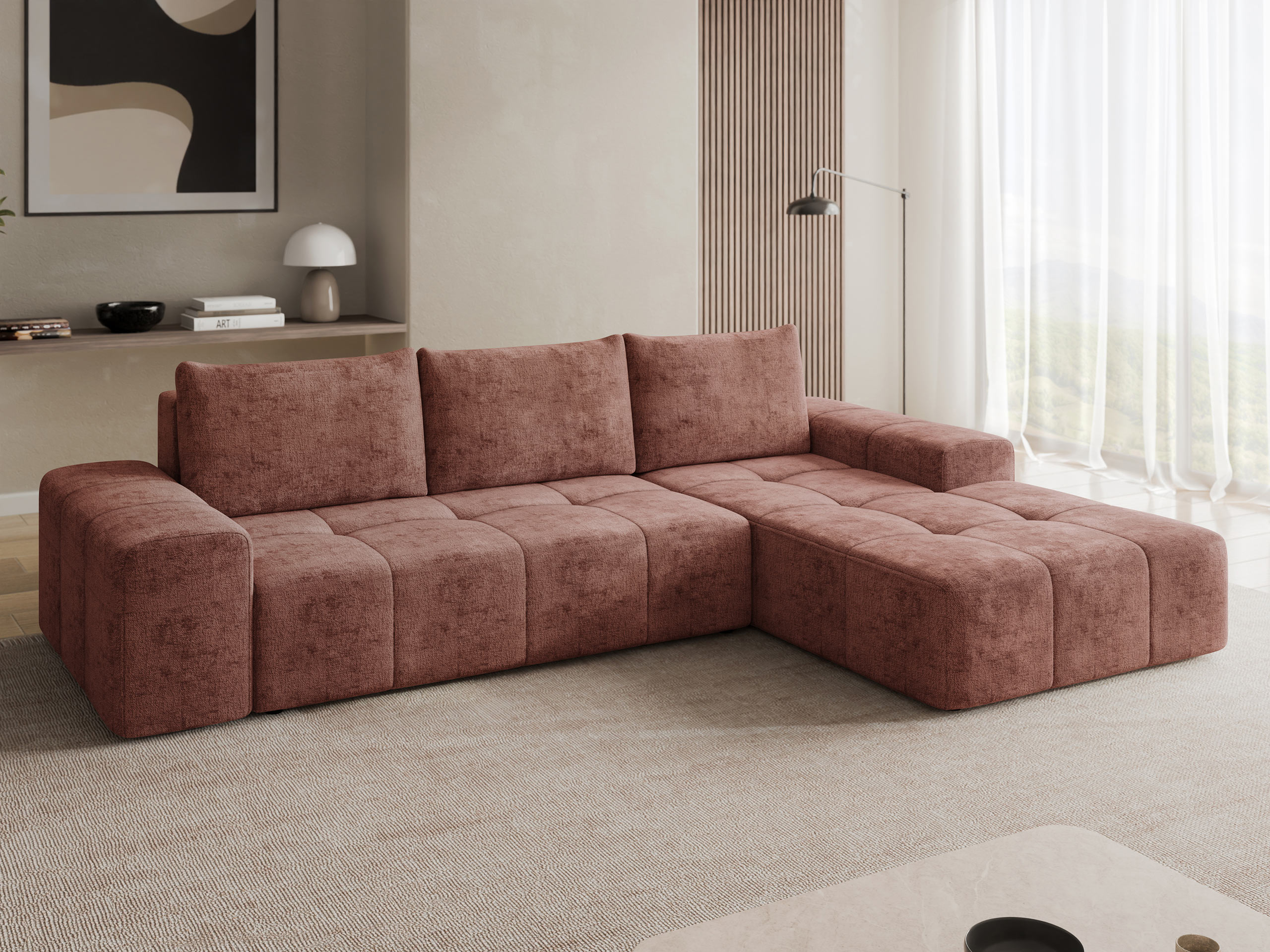 Corner sofa Comfivo 591 (Milky 10)