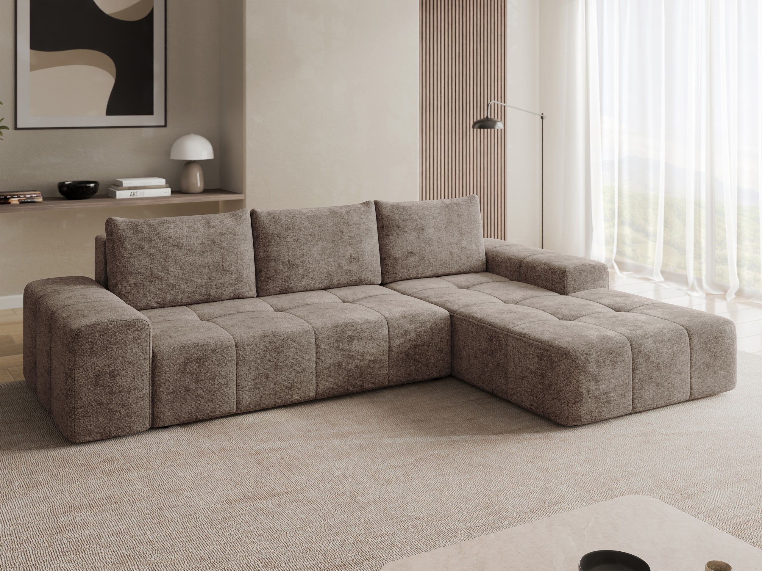 Corner sofa Comfivo 591 (Milky 85)
