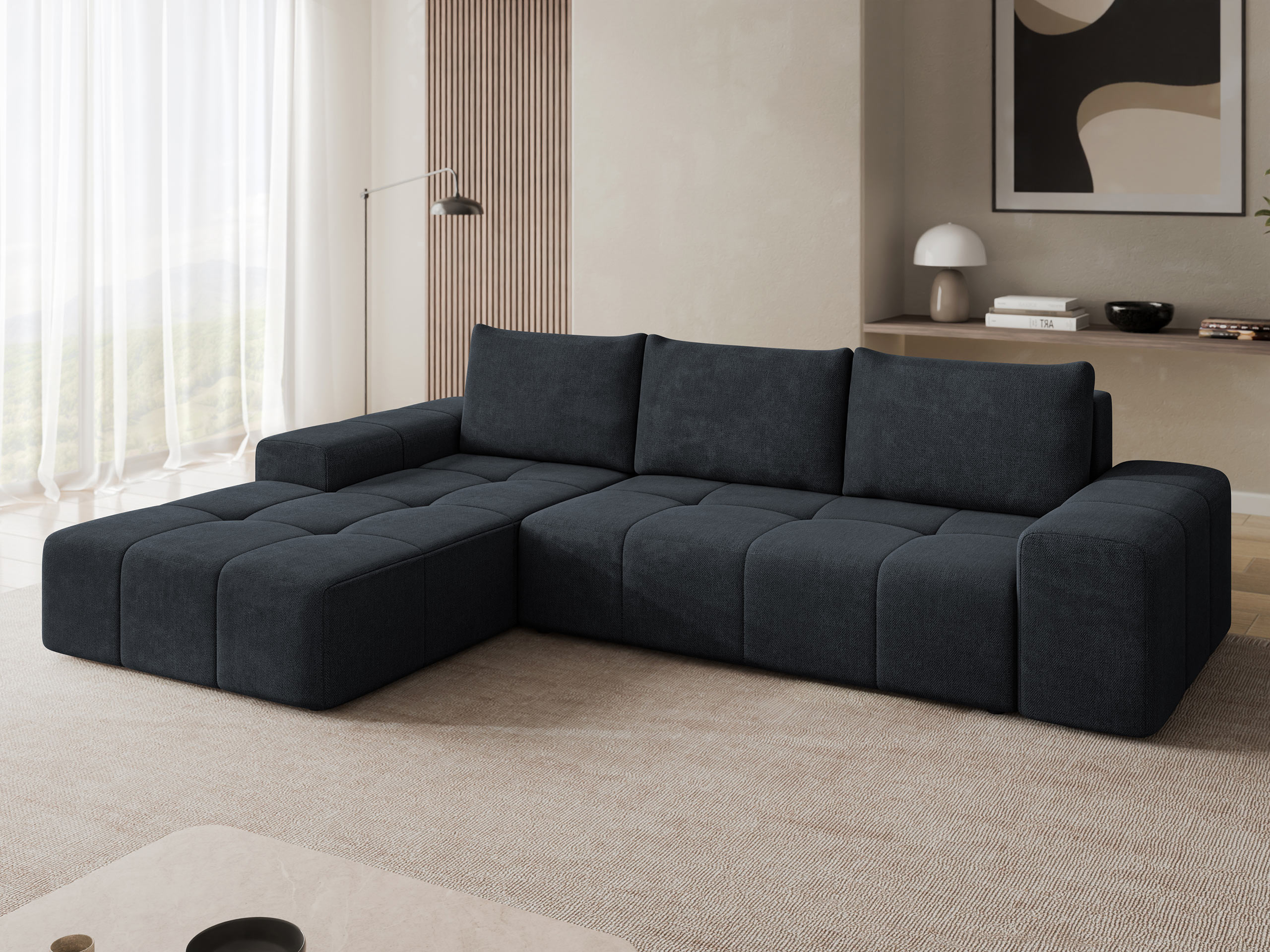 Corner sofa Comfivo 591 (Spirit Black)
