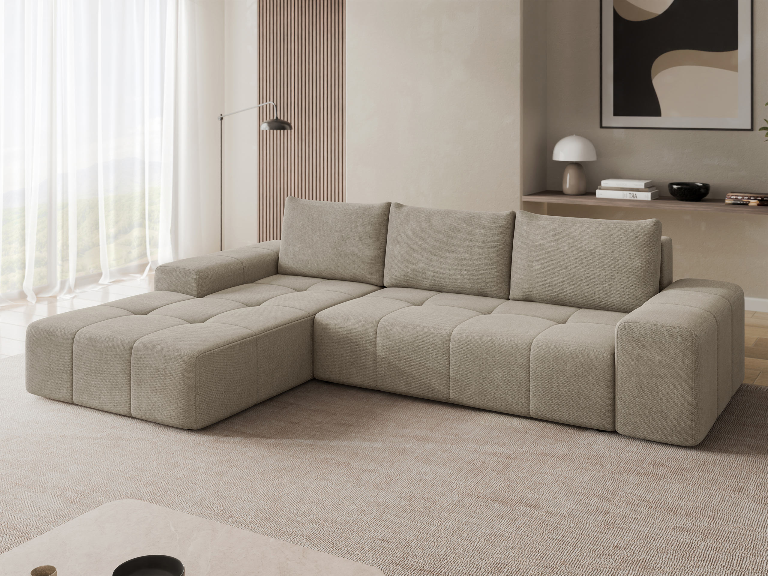 Corner sofa Comfivo 591 (Spirit Taupe)