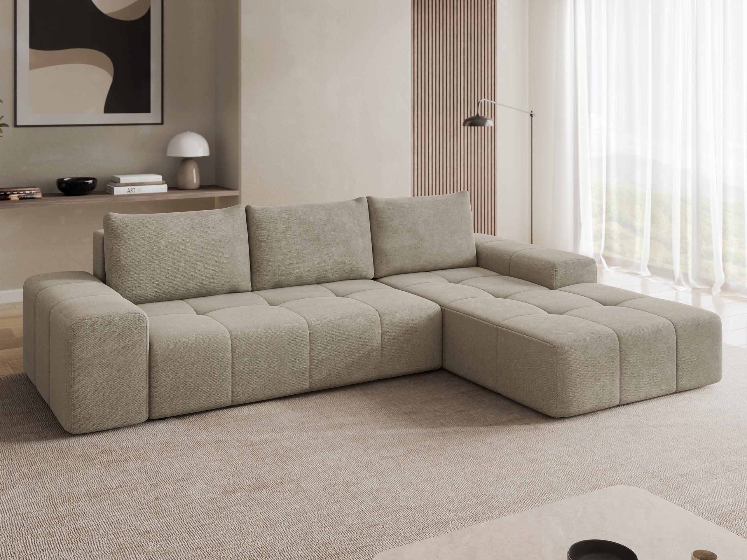 Corner sofa Comfivo 591 (Spirit Taupe)