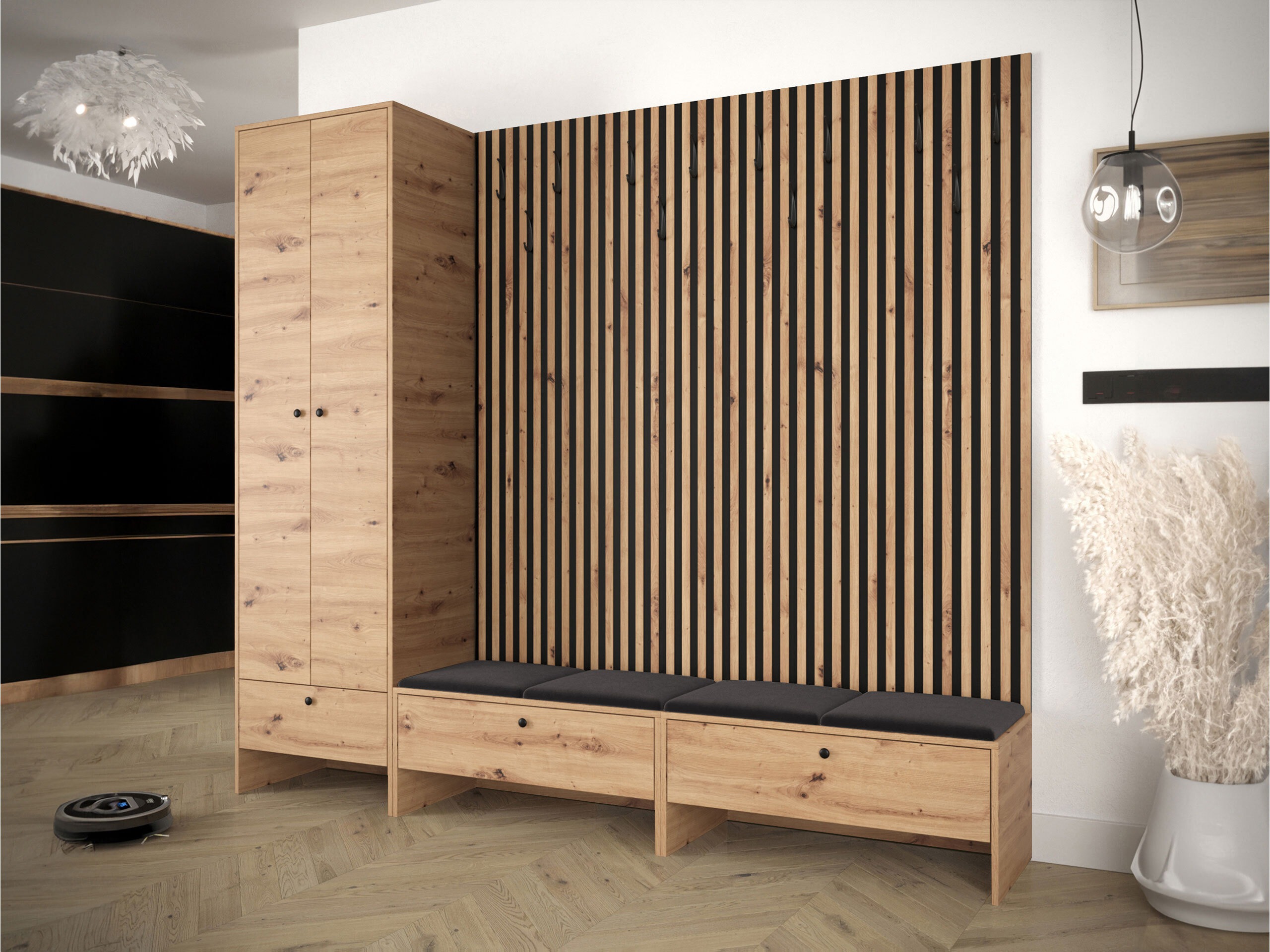 Hallway set Donio VI (Artisan oak + Polo 897)