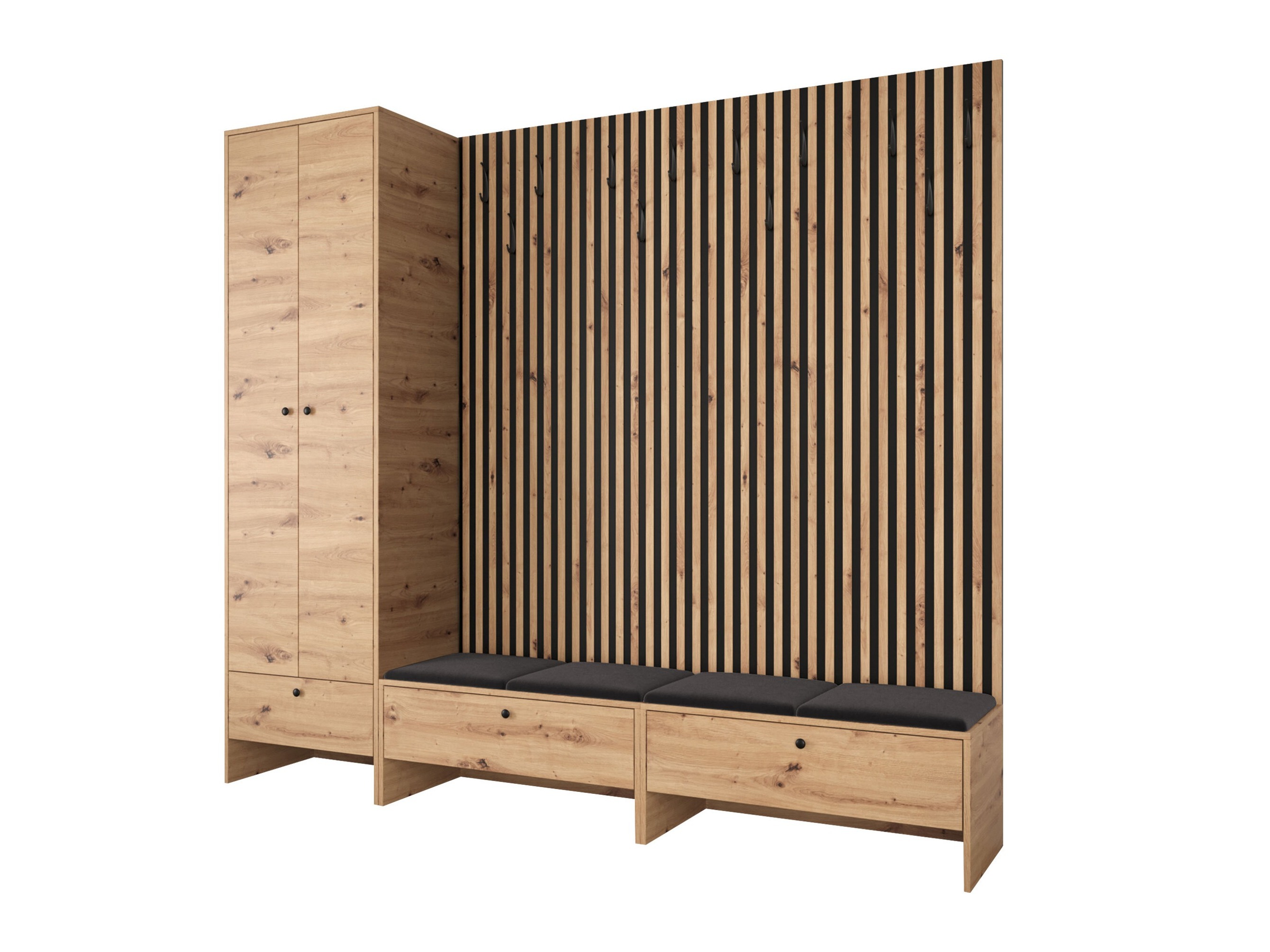 Hallway set Donio VI (Artisan oak + Polo 897)