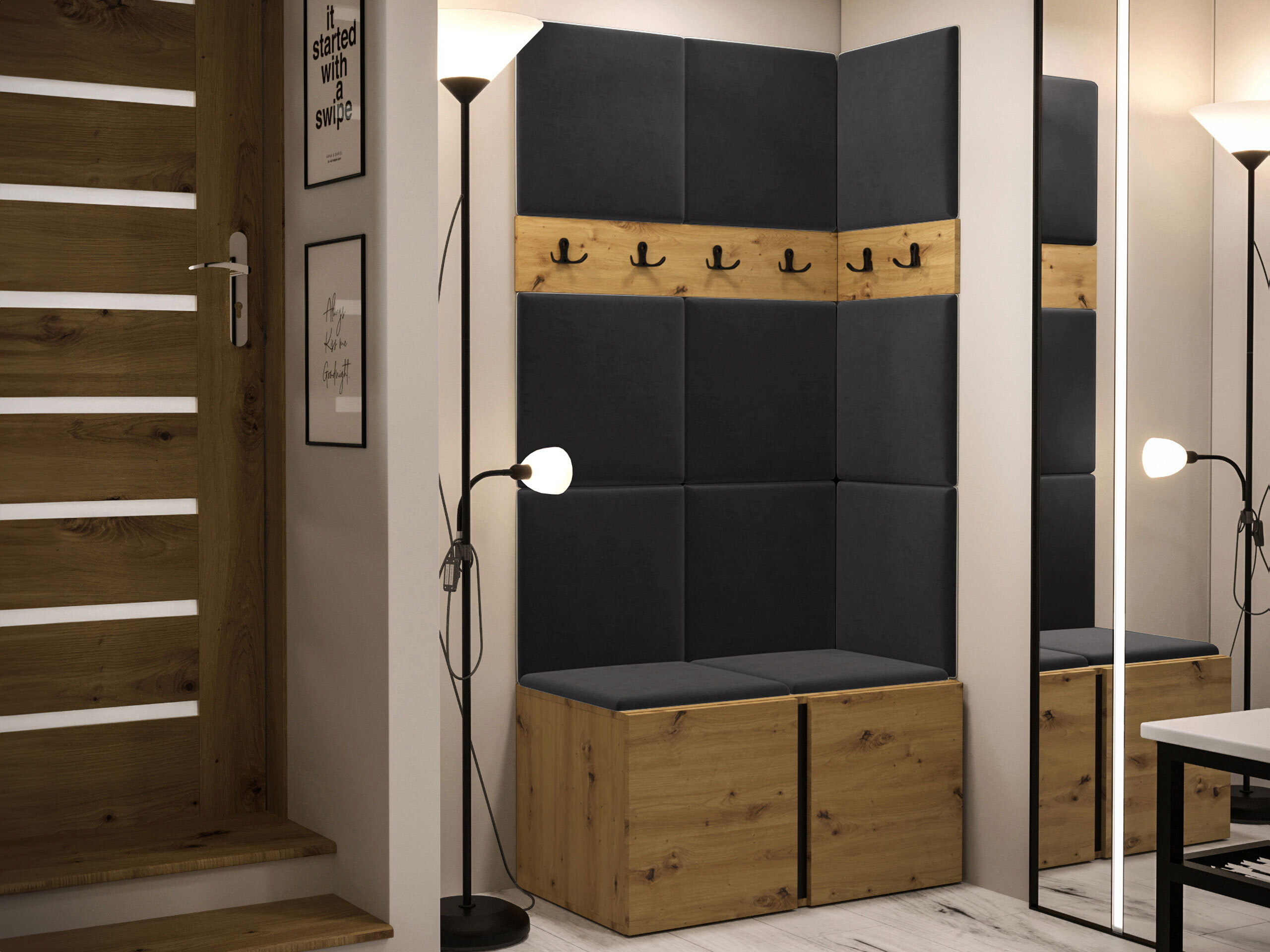 Hallway set Pinis I (Artisan oak)