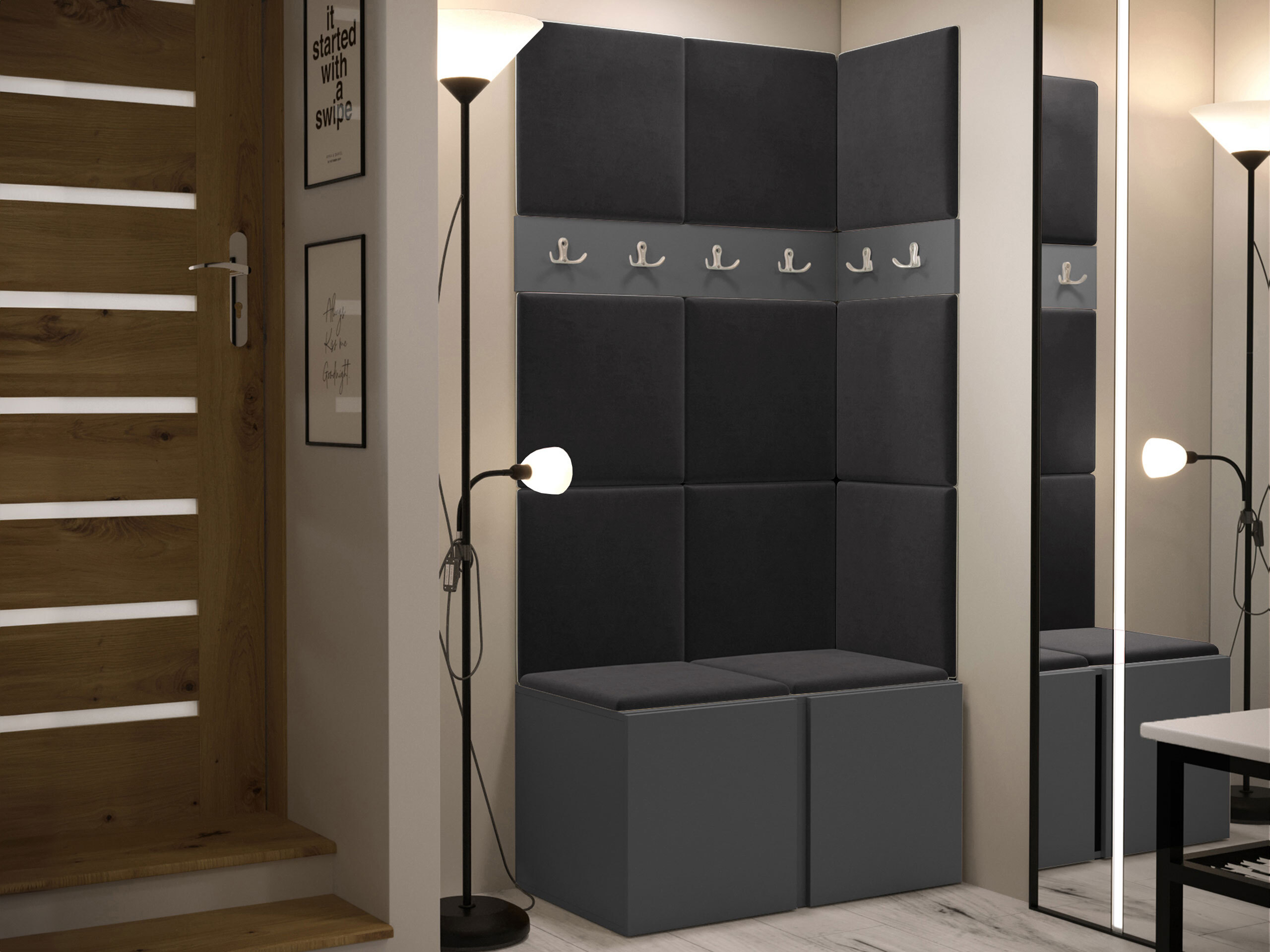 Hallway set Pinis I (Graphite)