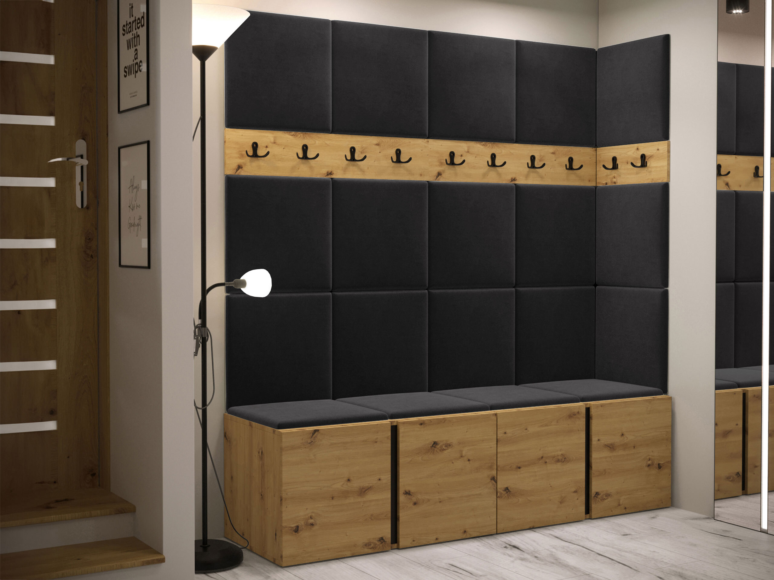 Hallway set Pinis II (Artisan oak)