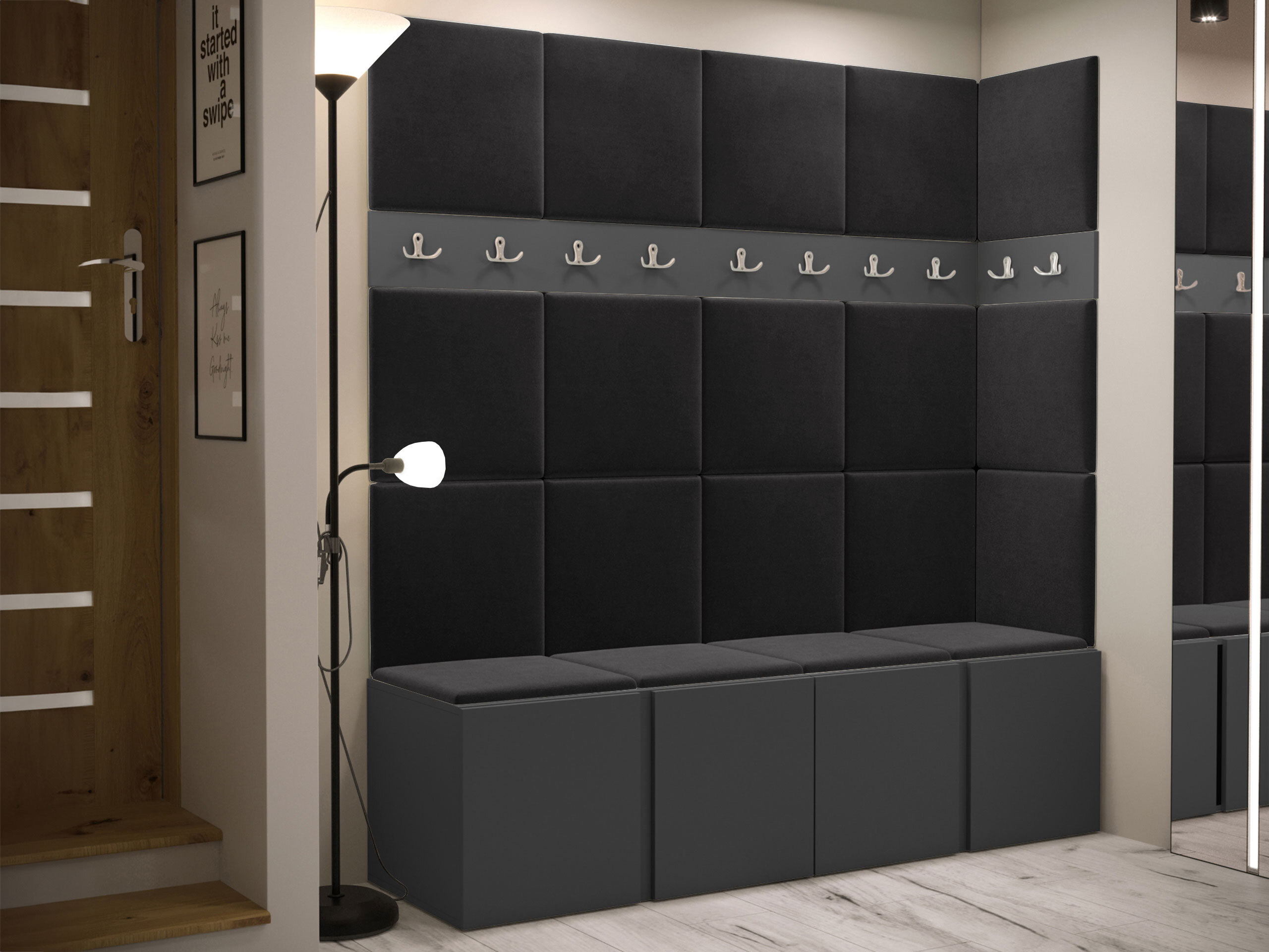 Hallway set Pinis II (Graphite)