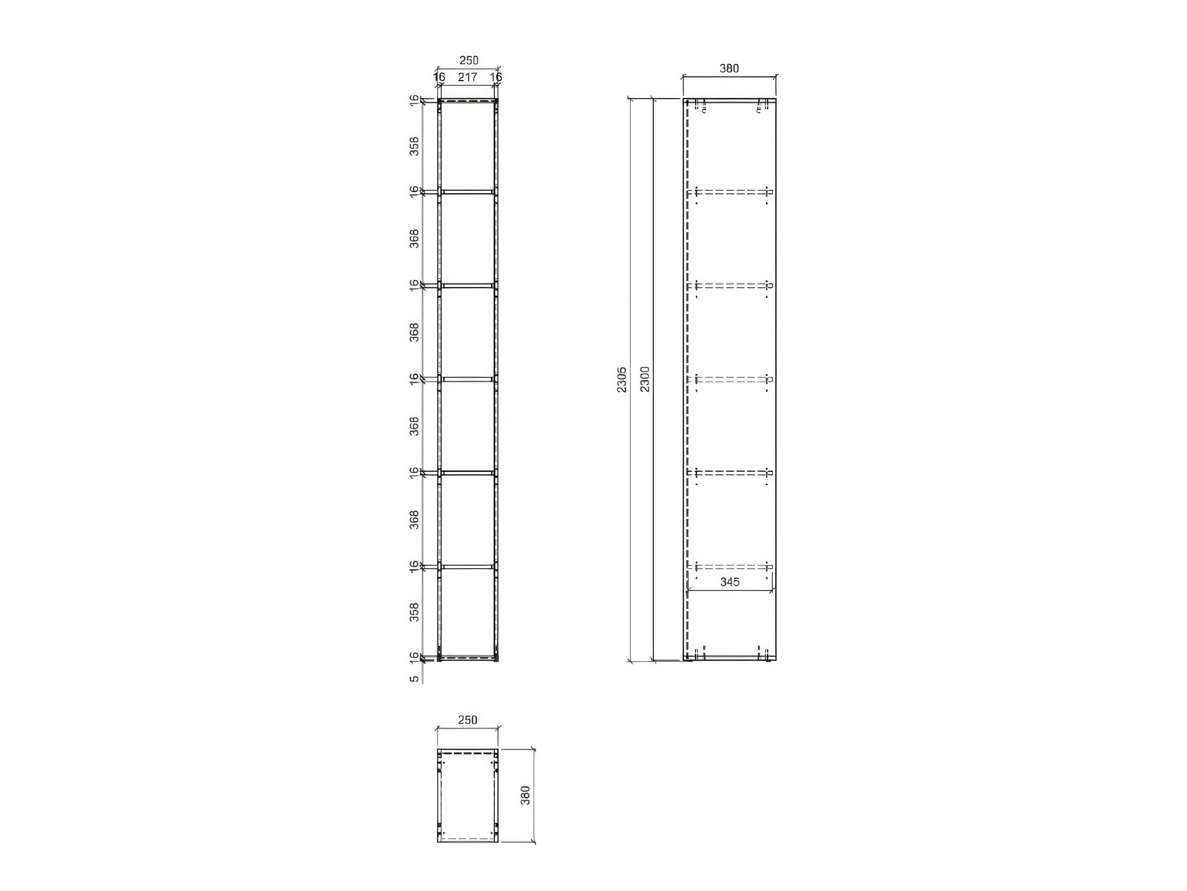 Bookcase Floveni 115