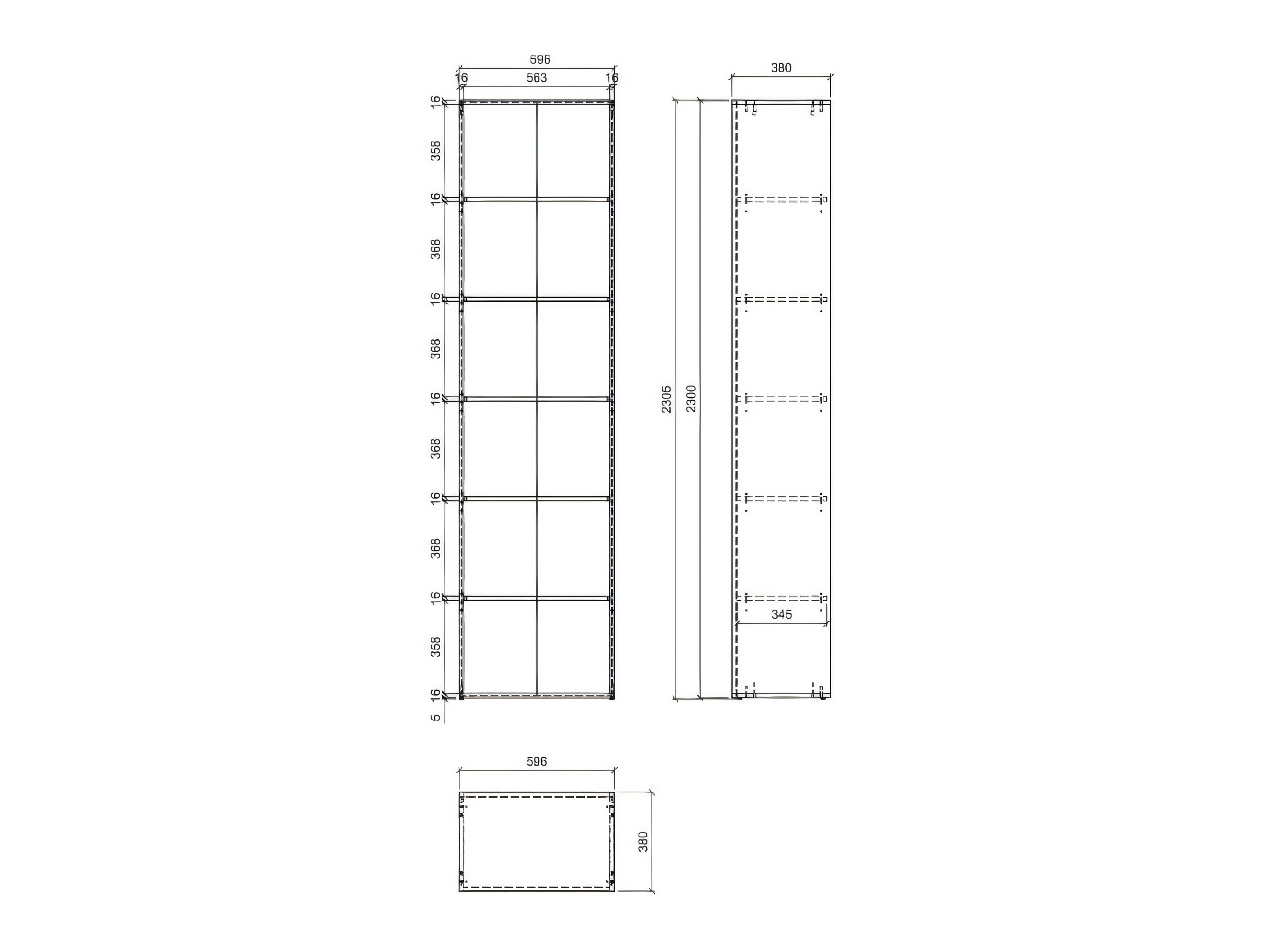 Bookcase Floveni 116