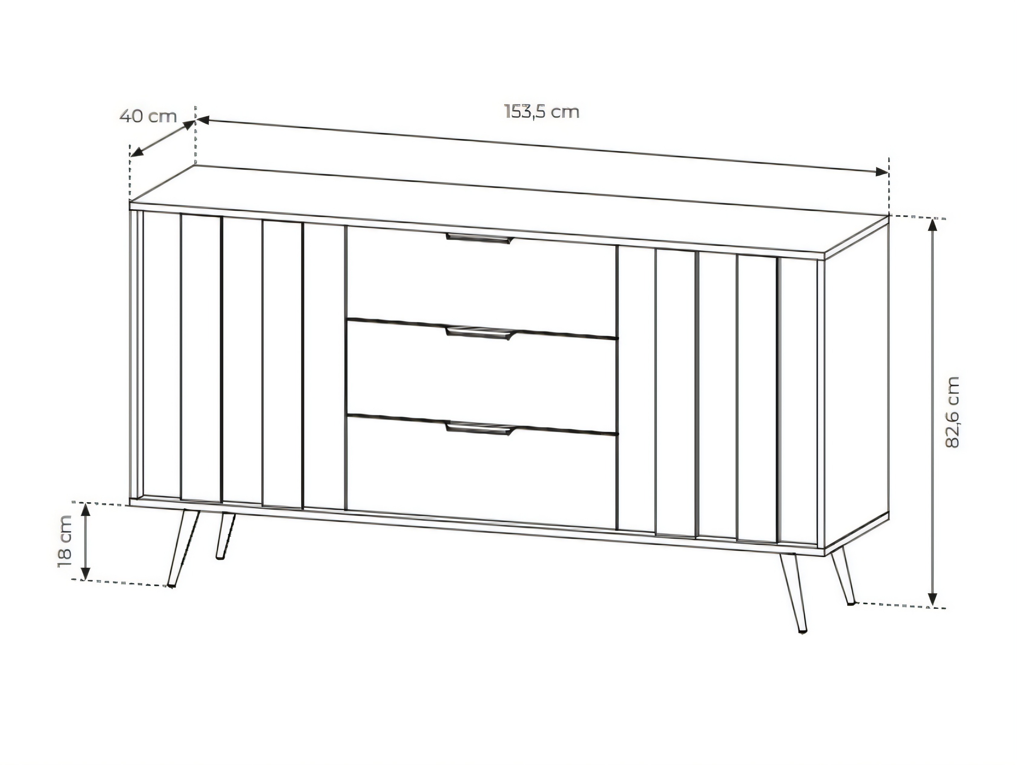 Chest of drawers Levseve 105