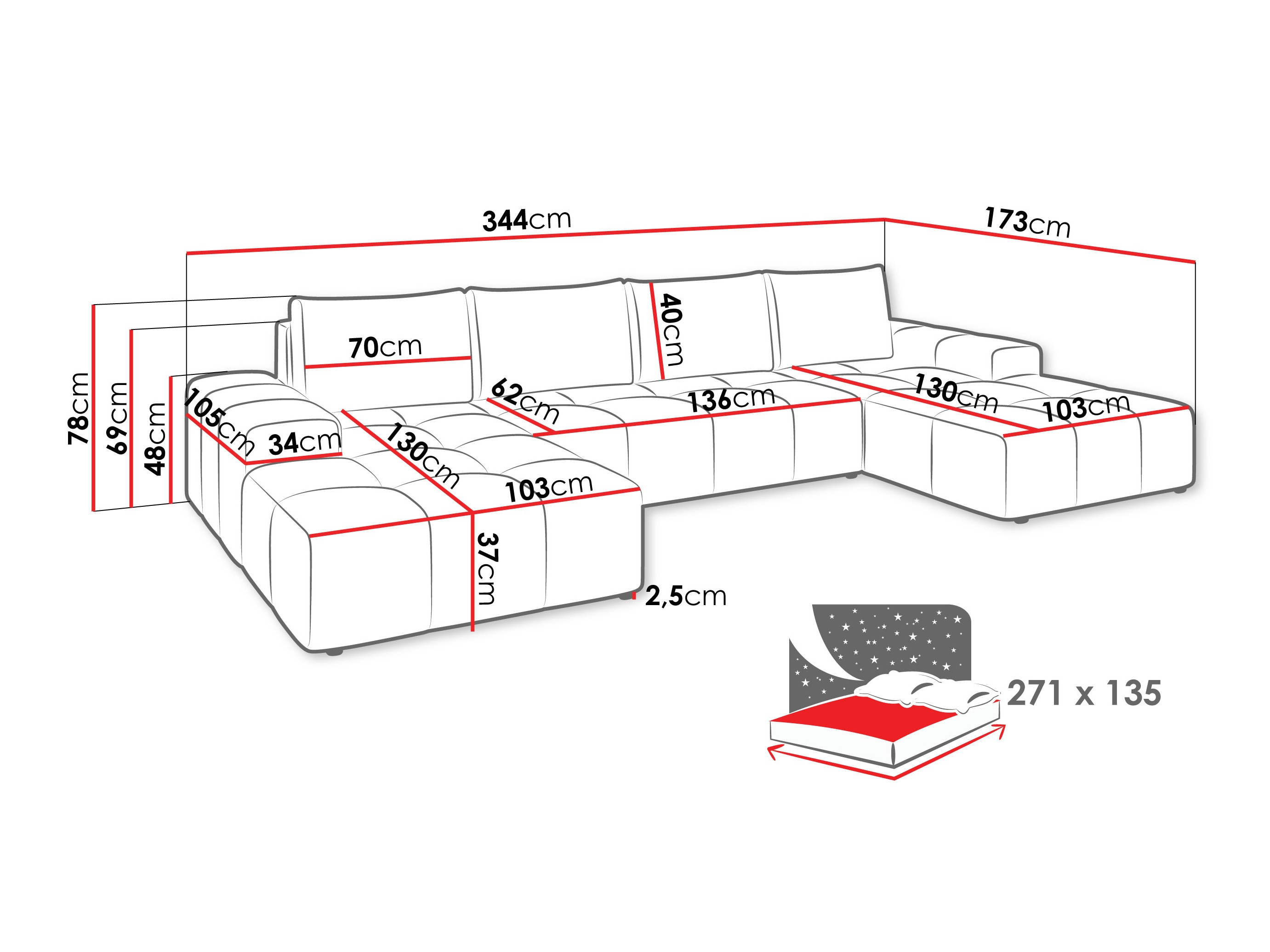 Corner sofa Comfivo Origor II (Lambi 06)