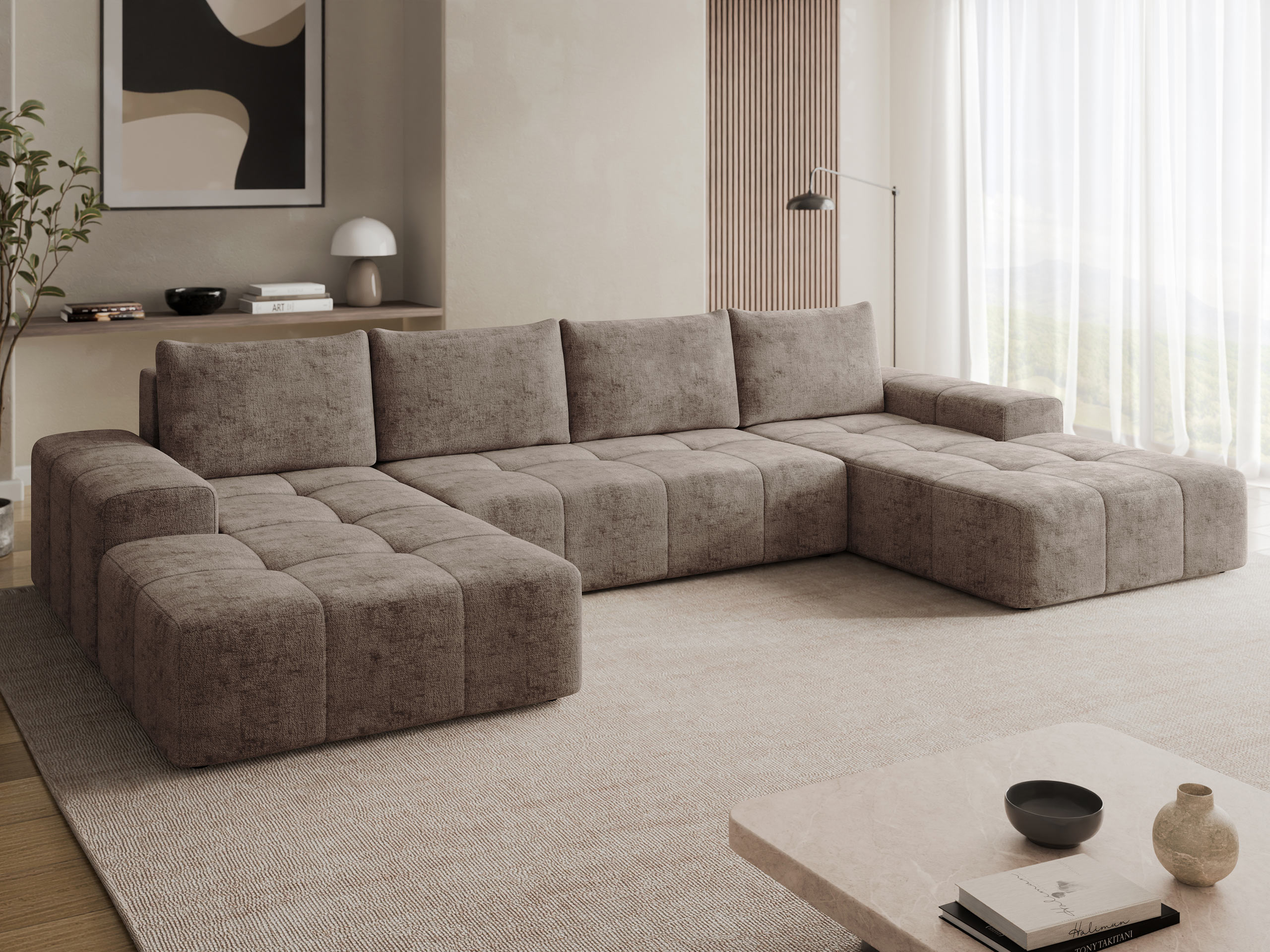 Corner sofa Comfivo Origor II (Milky 85)