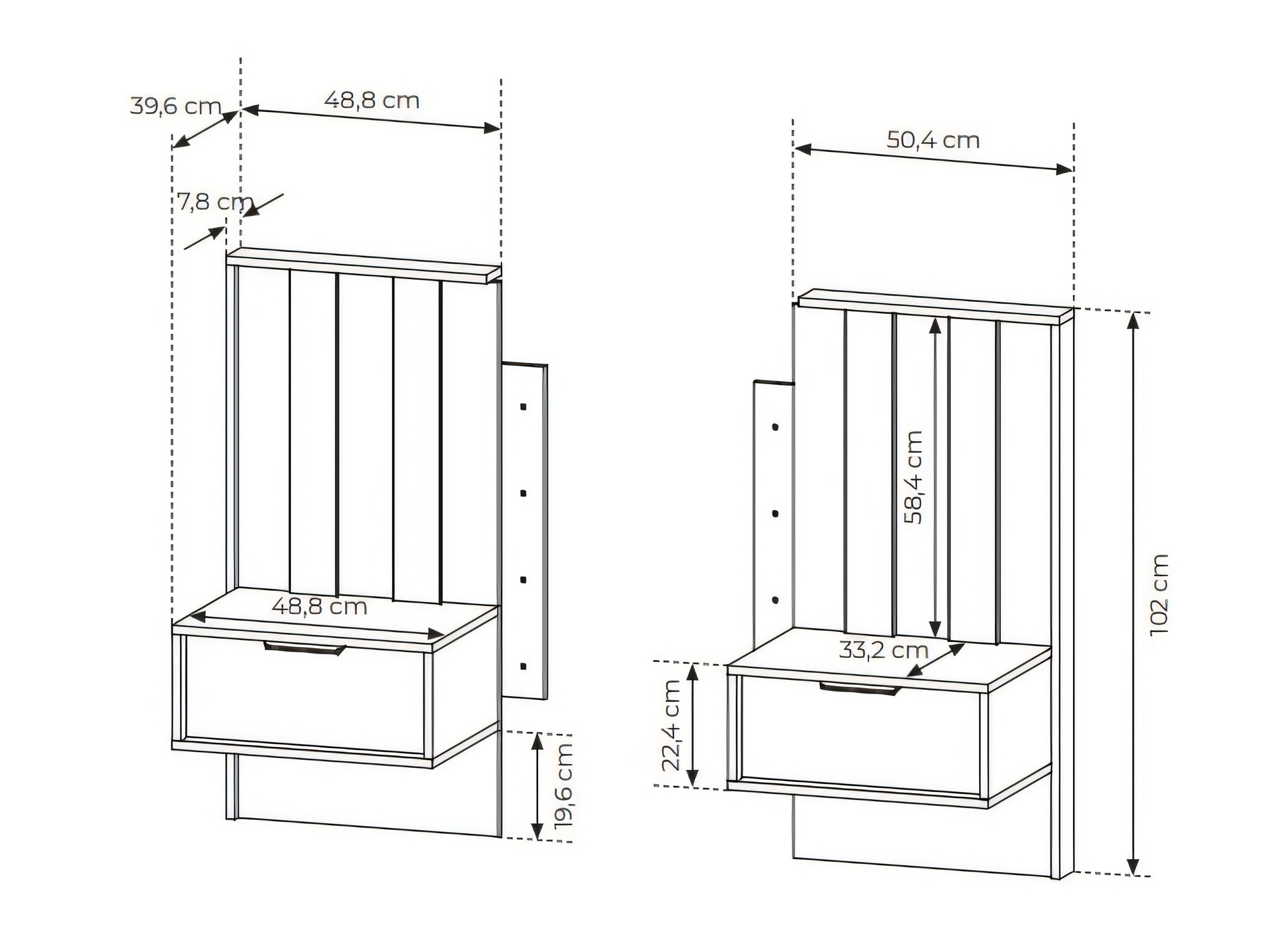 Set of bedside tables Levseve 107