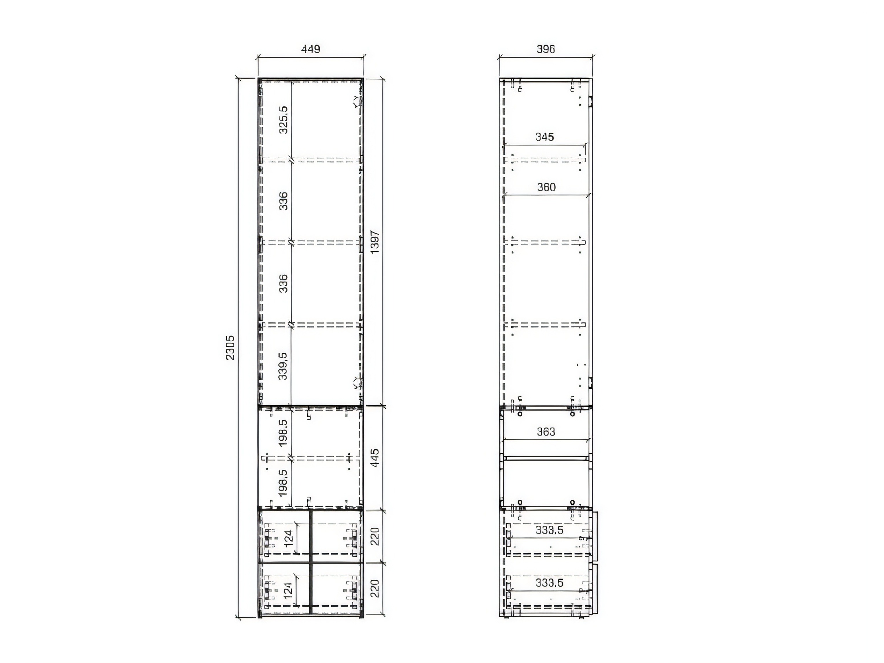 Bookcase Floveni 120