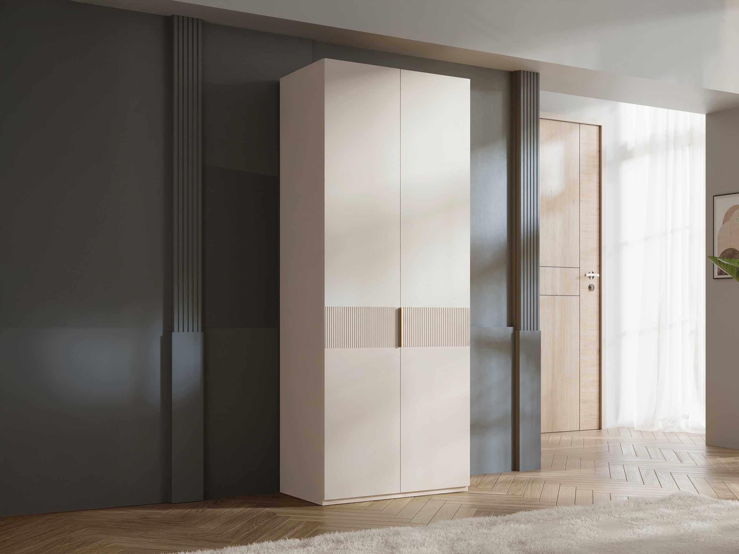 Wardrobe Toledo 145 (Beige)