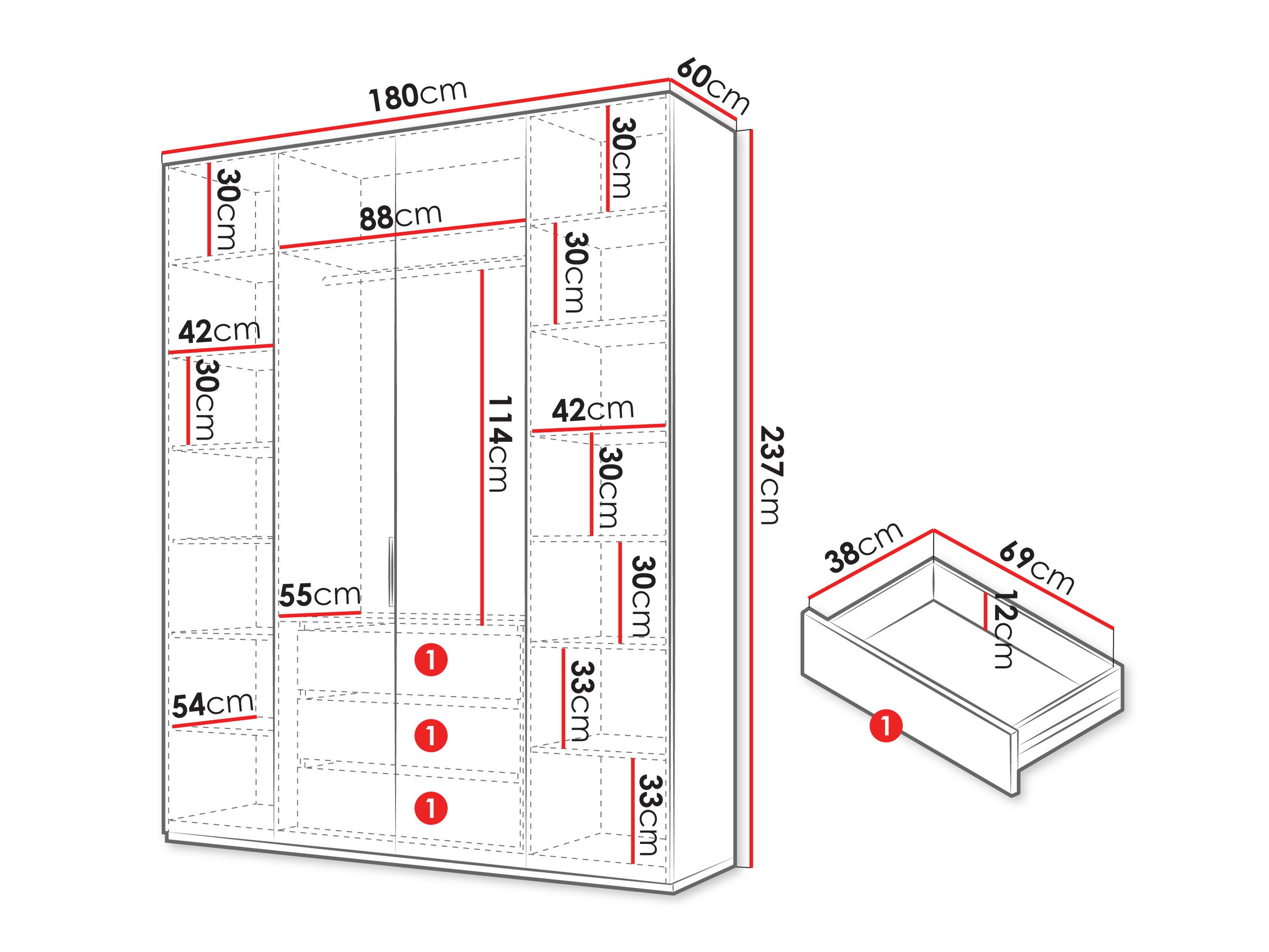 Wardrobe Toledo 146