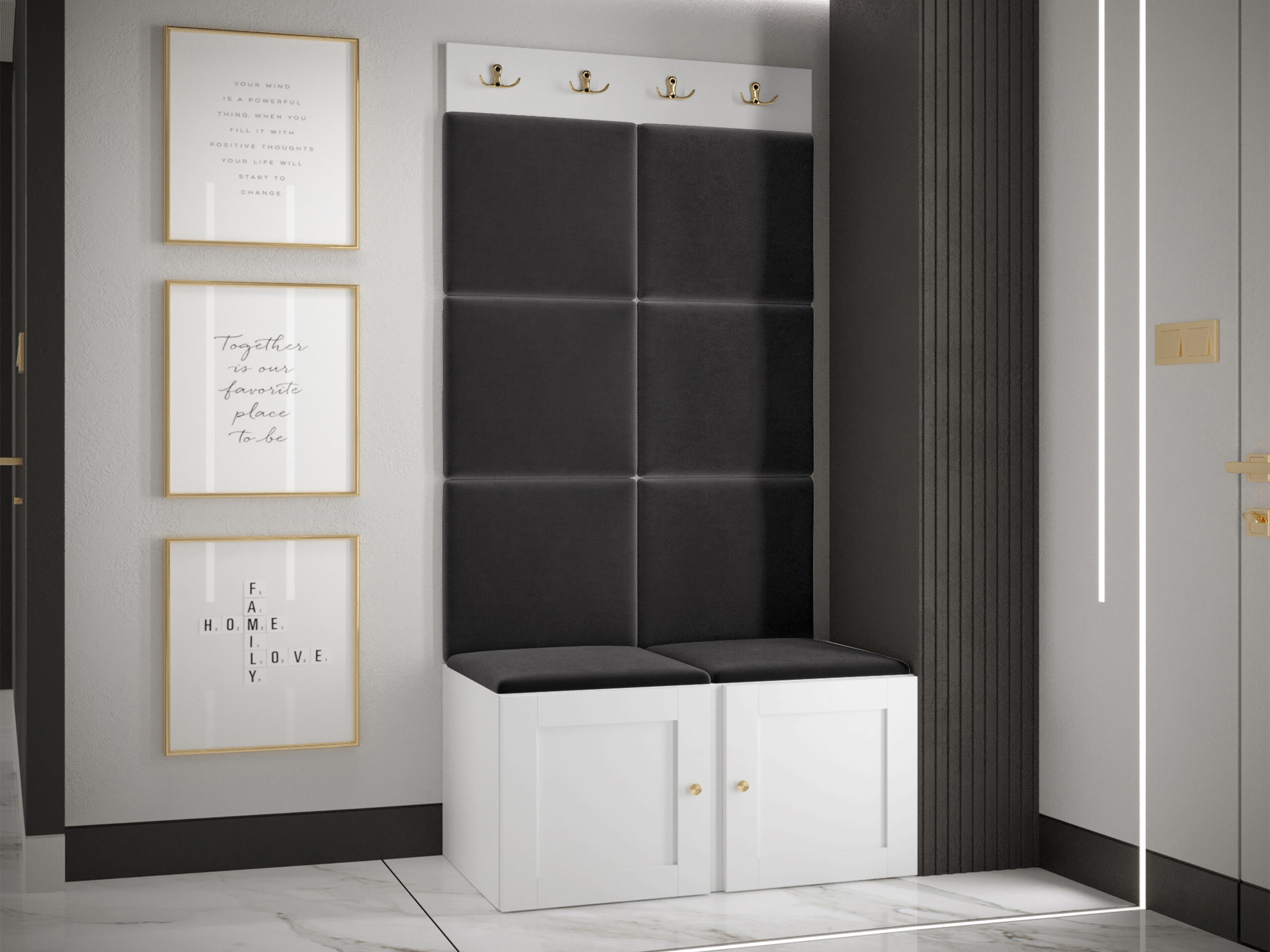Hallway set Hartford 375 (White)
