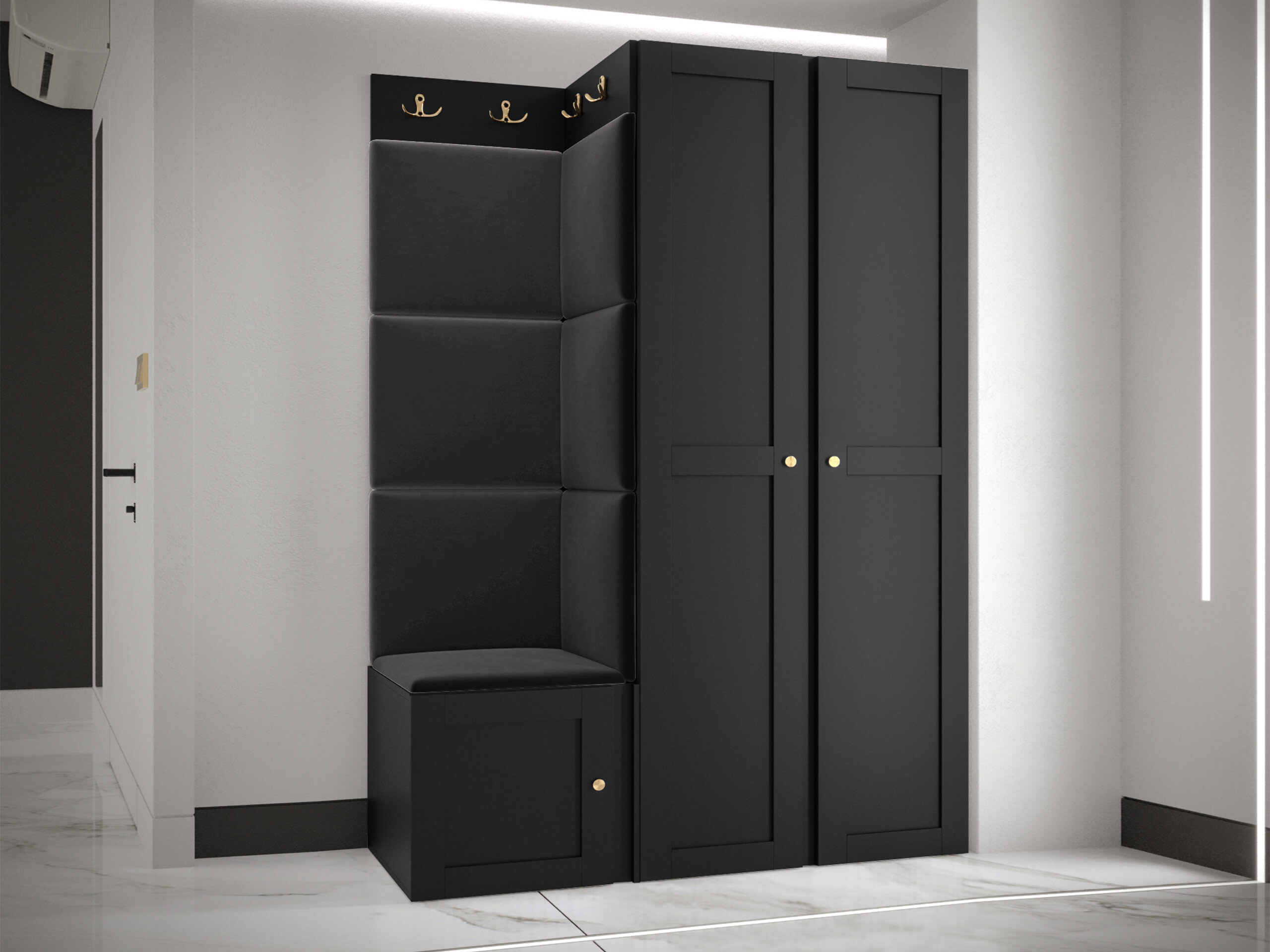 Hallway set Hartford 379 (Black)