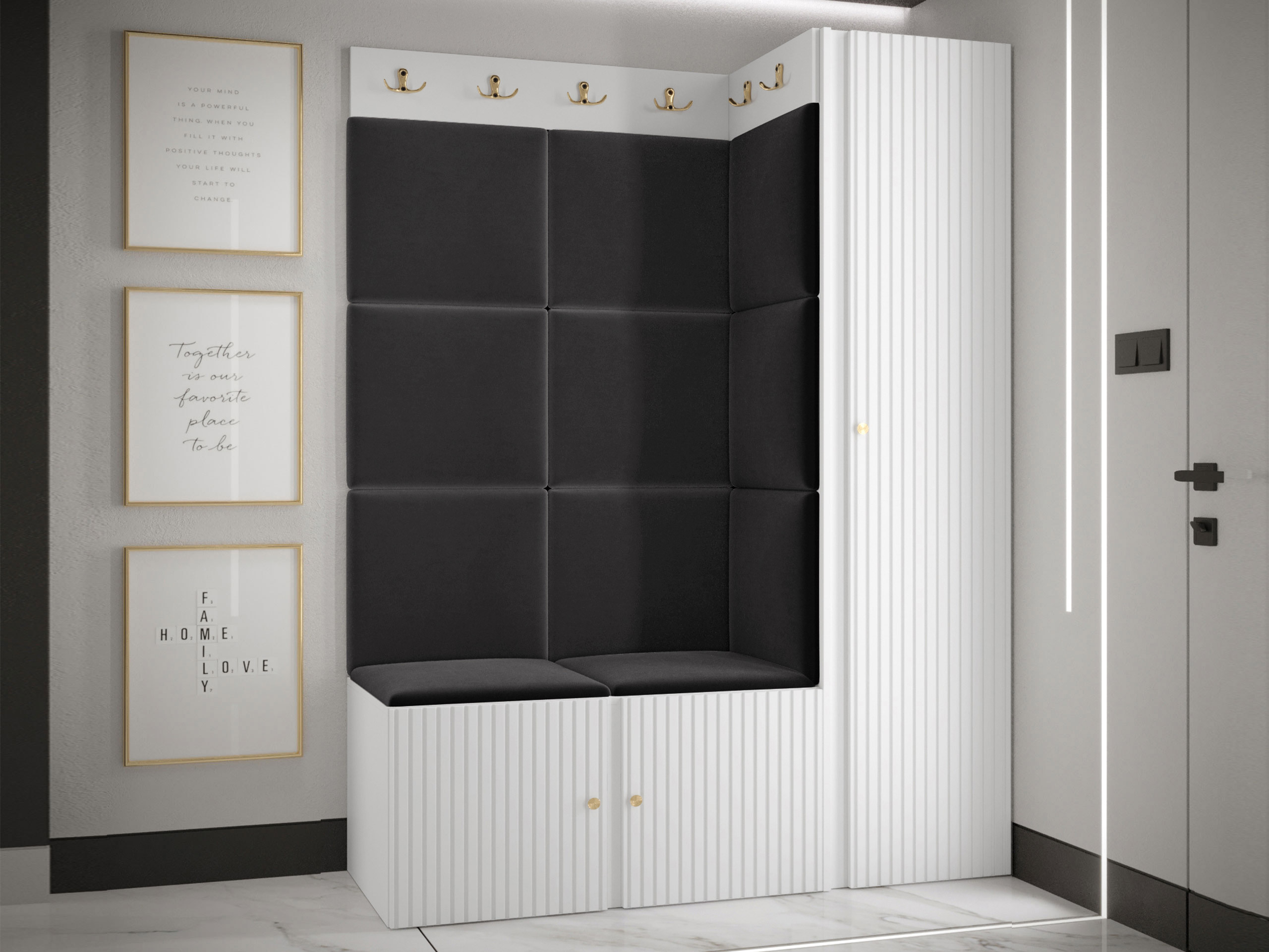 Hallway set Hartford 385 (White)