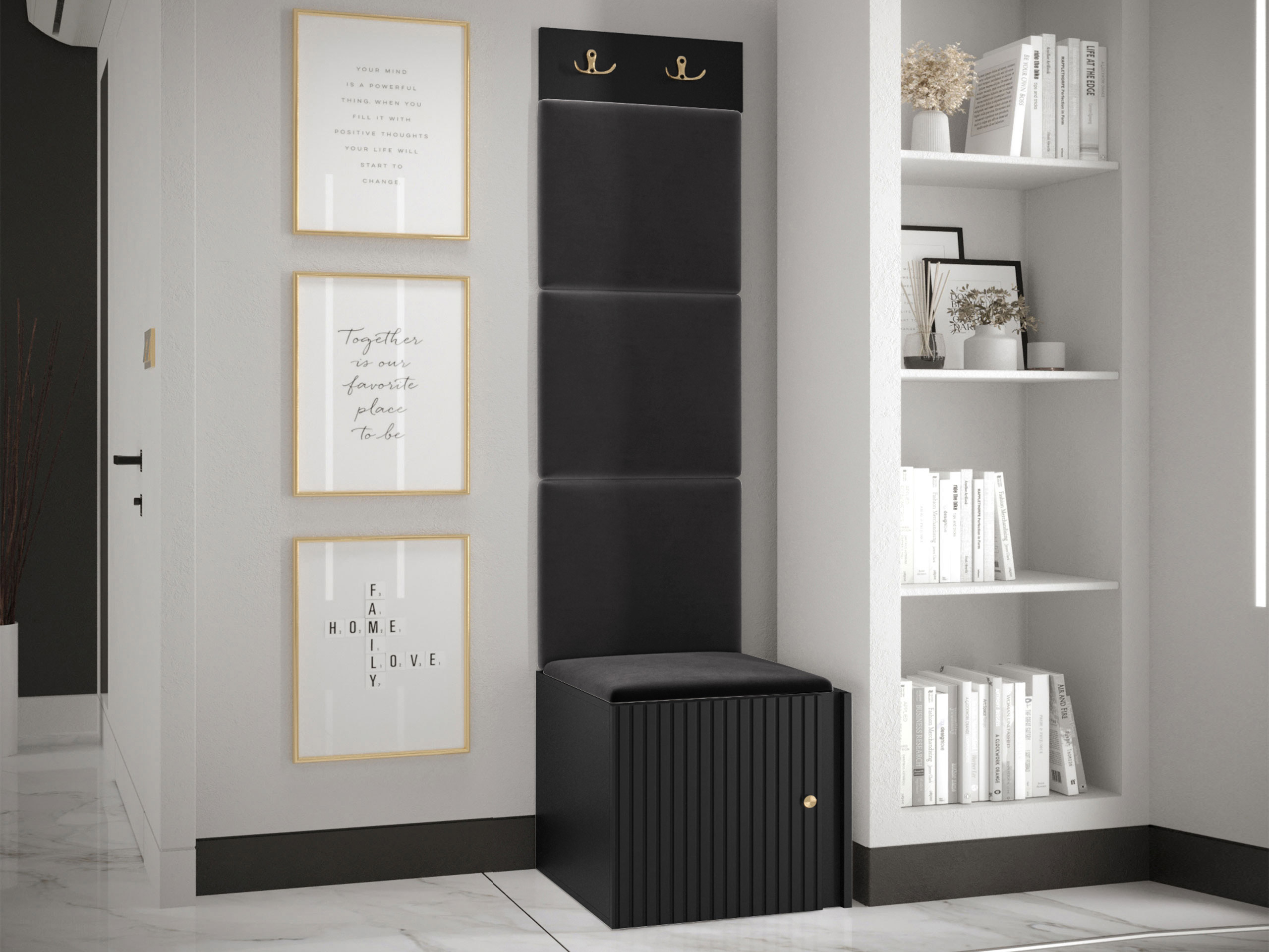 Hallway set Hartford 386 (Black)