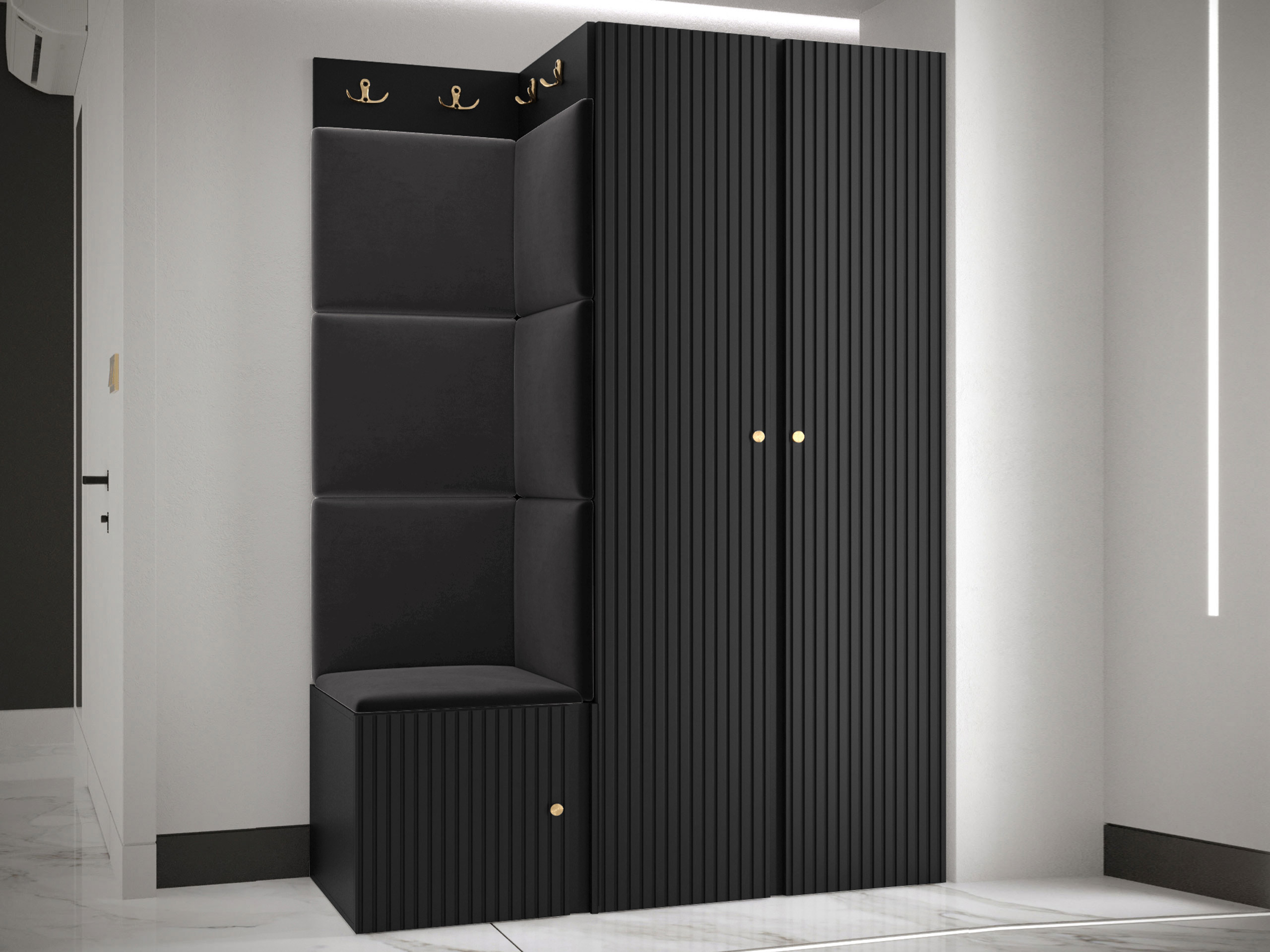 Hallway set Hartford 387 (Black)