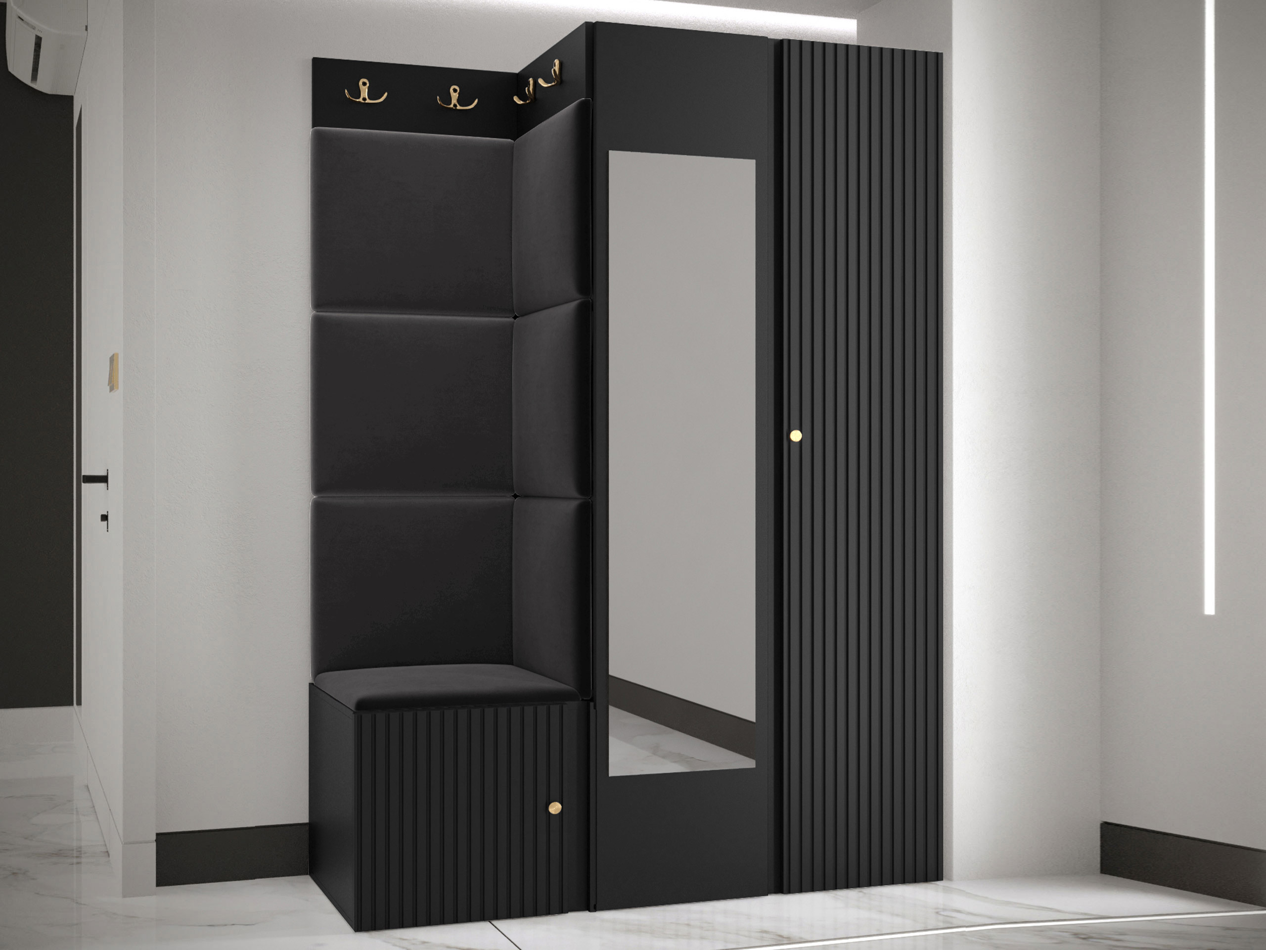 Hallway set Hartford 388 (Black)