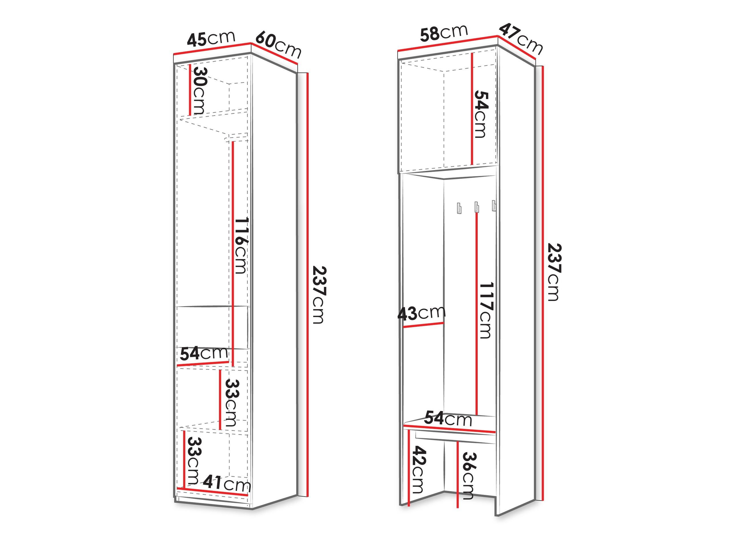 Hallway set Toledo 148 (Beige)