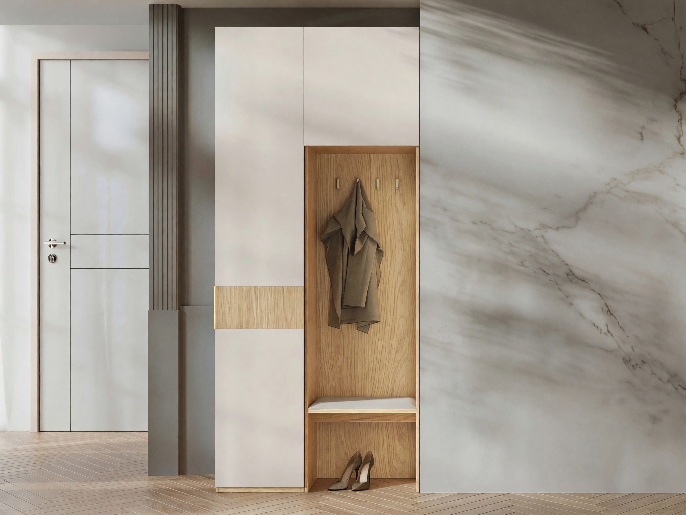 Hallway set Toledo 148 (Oak + Beige)