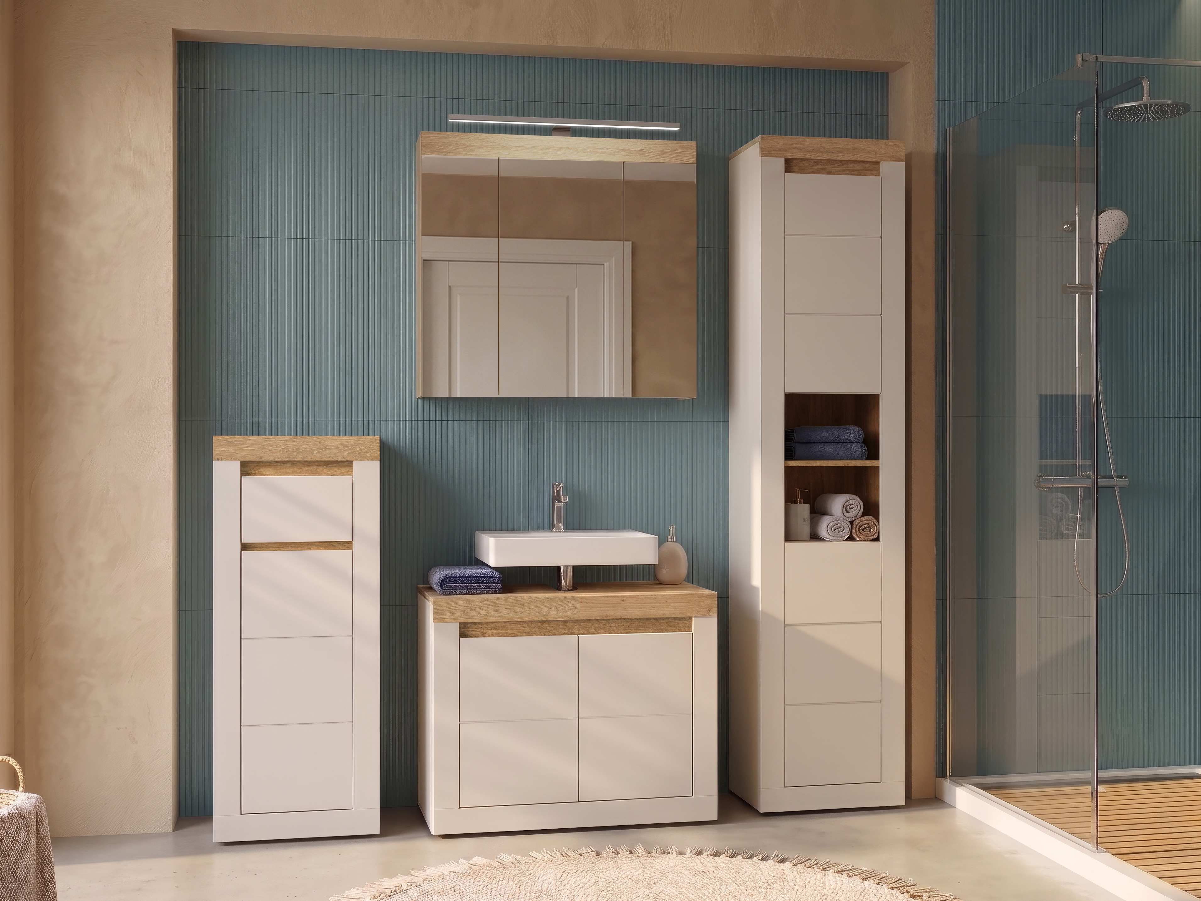 Bathroom mirror cabinet Ophtola 122