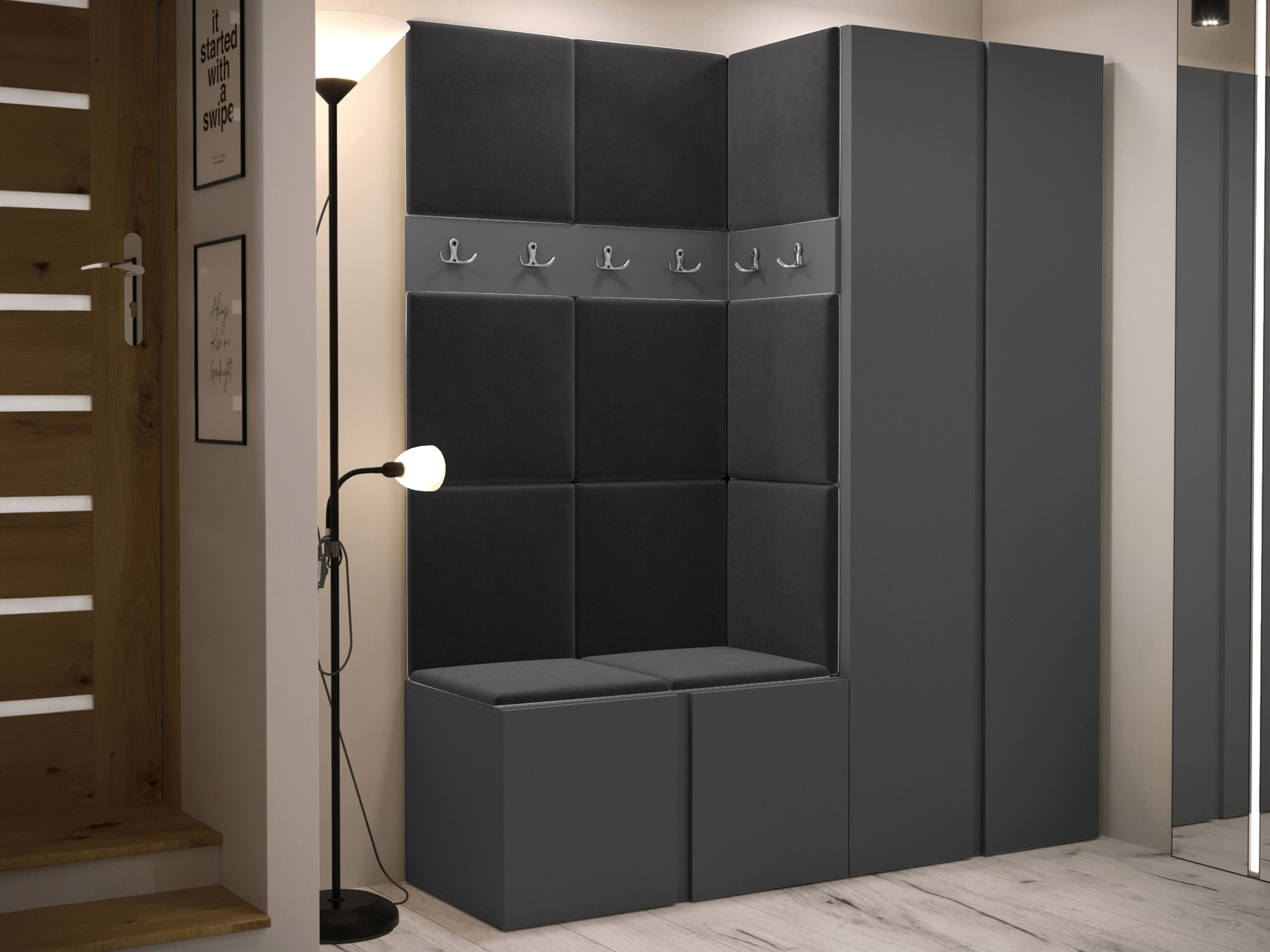 Hallway set Pinis III (Graphite)