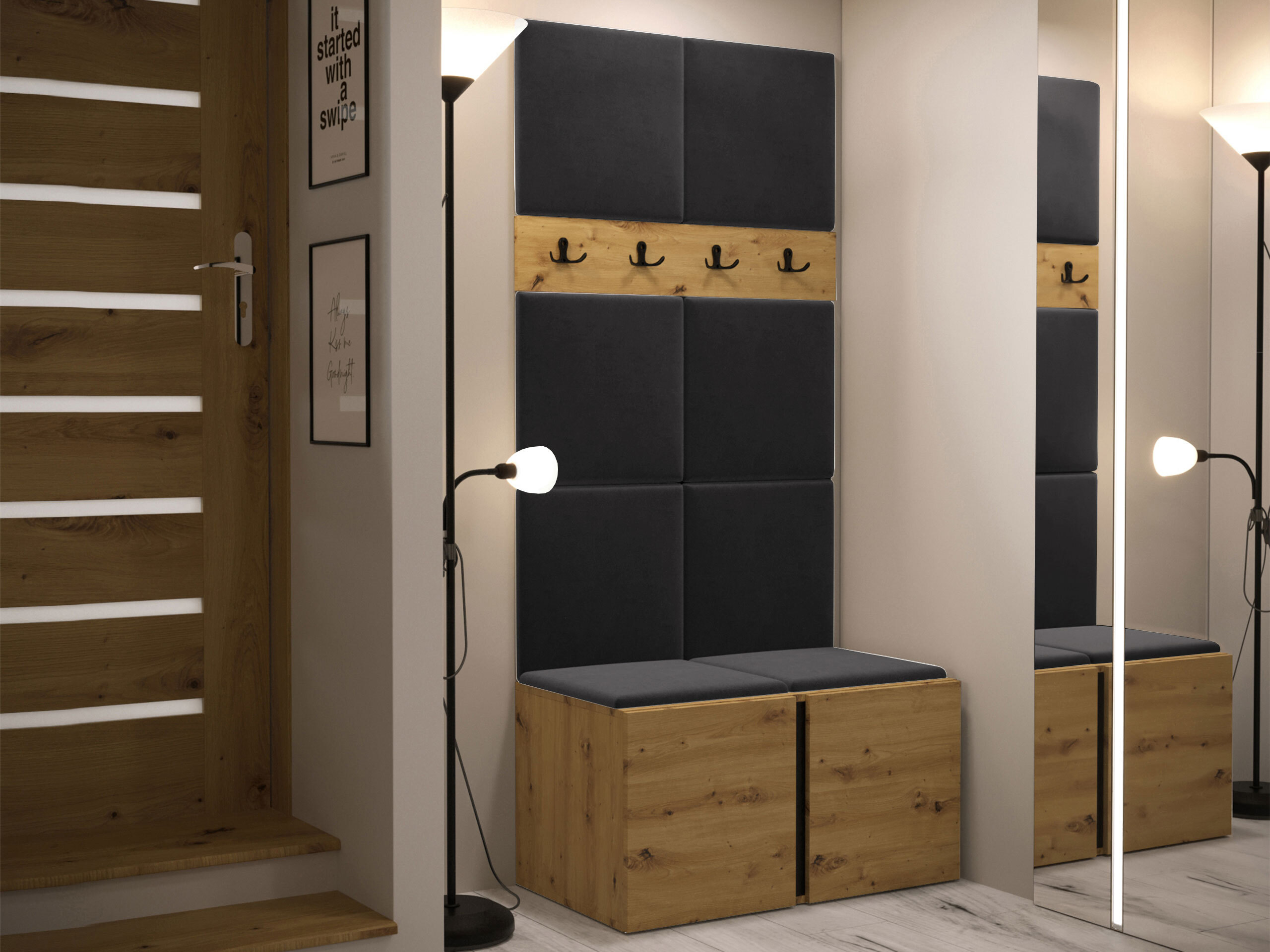 Hallway set Pinis IV (Artisan oak)