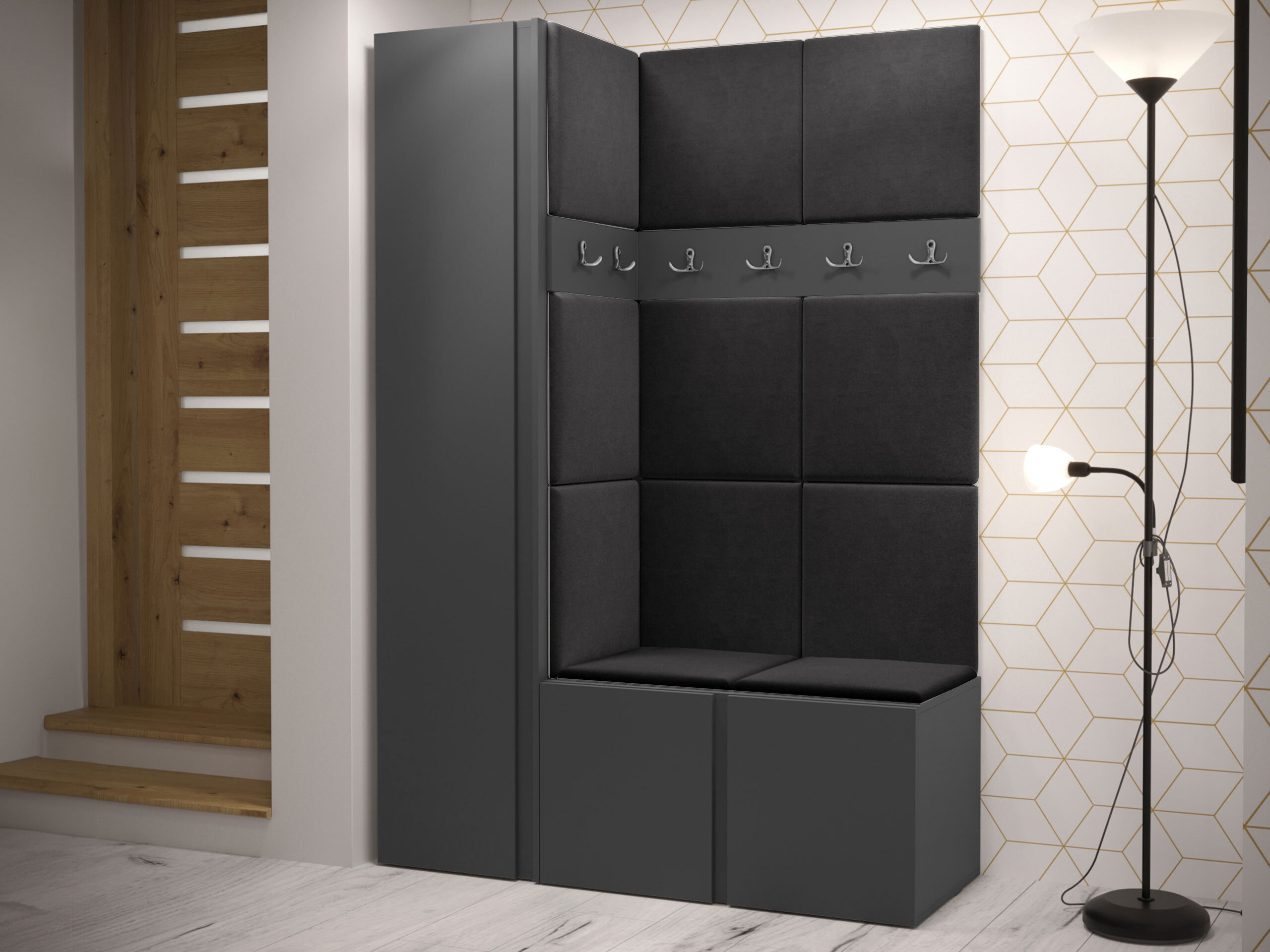 Hallway set Pinis IX (Graphite)