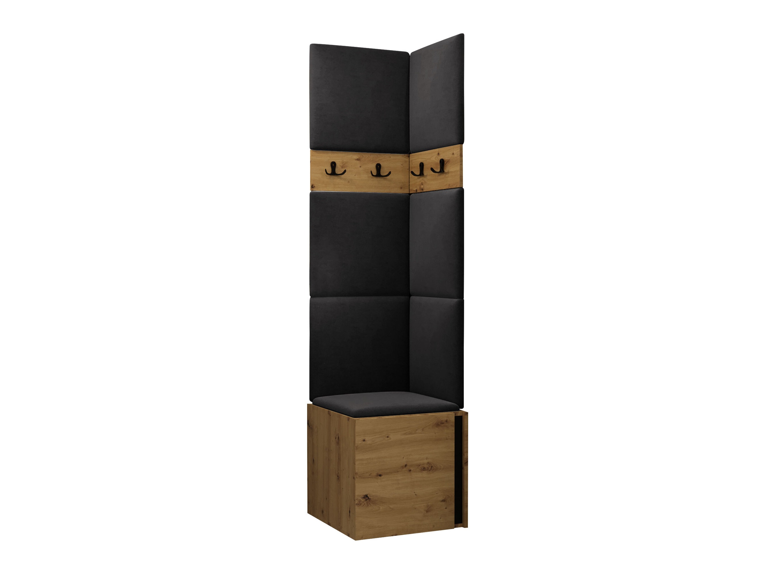 Hallway set Pinis XXI (Artisan oak + Black)