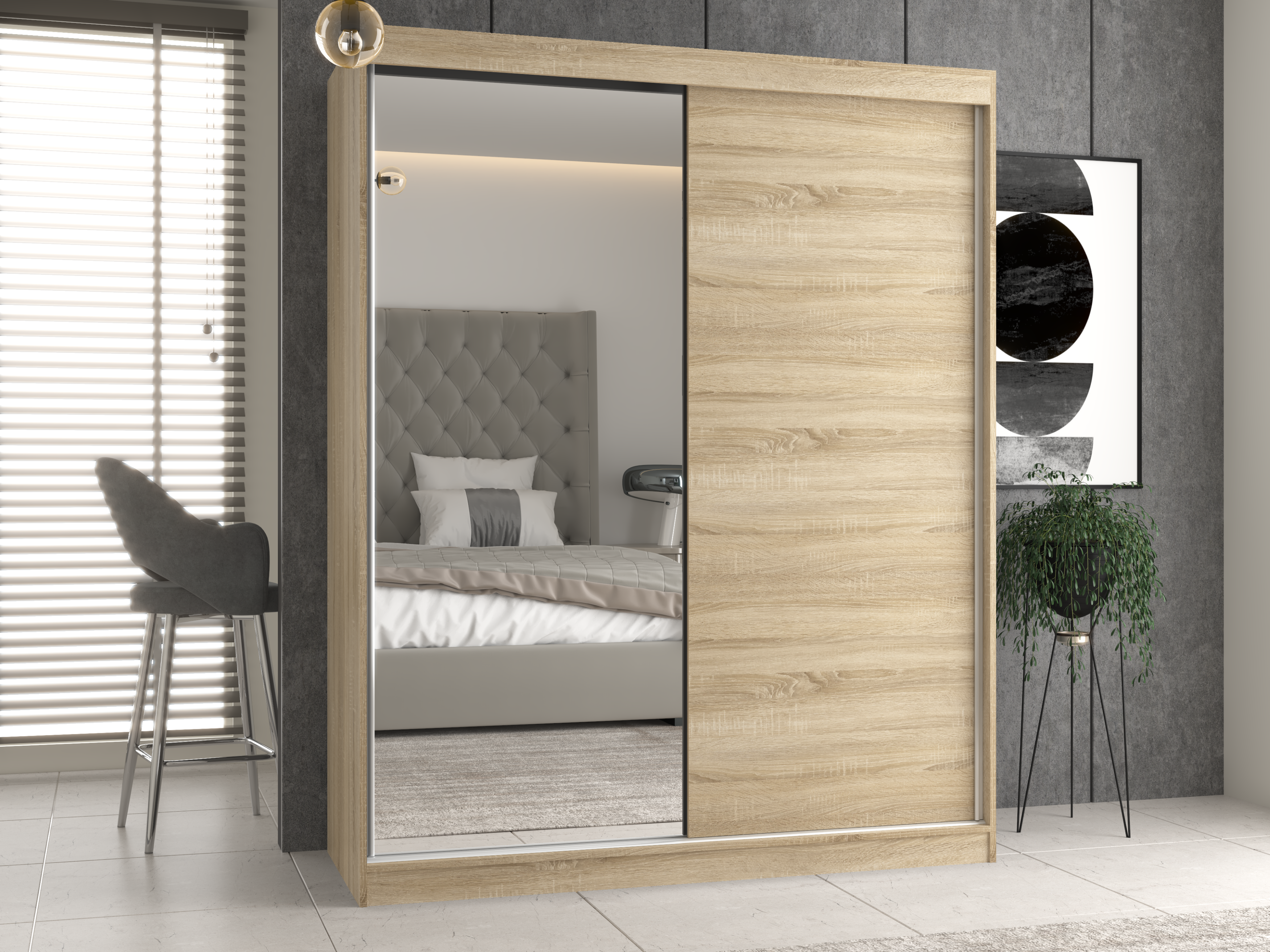 Wardrobe Mandeville 383 (Sonoma oak)