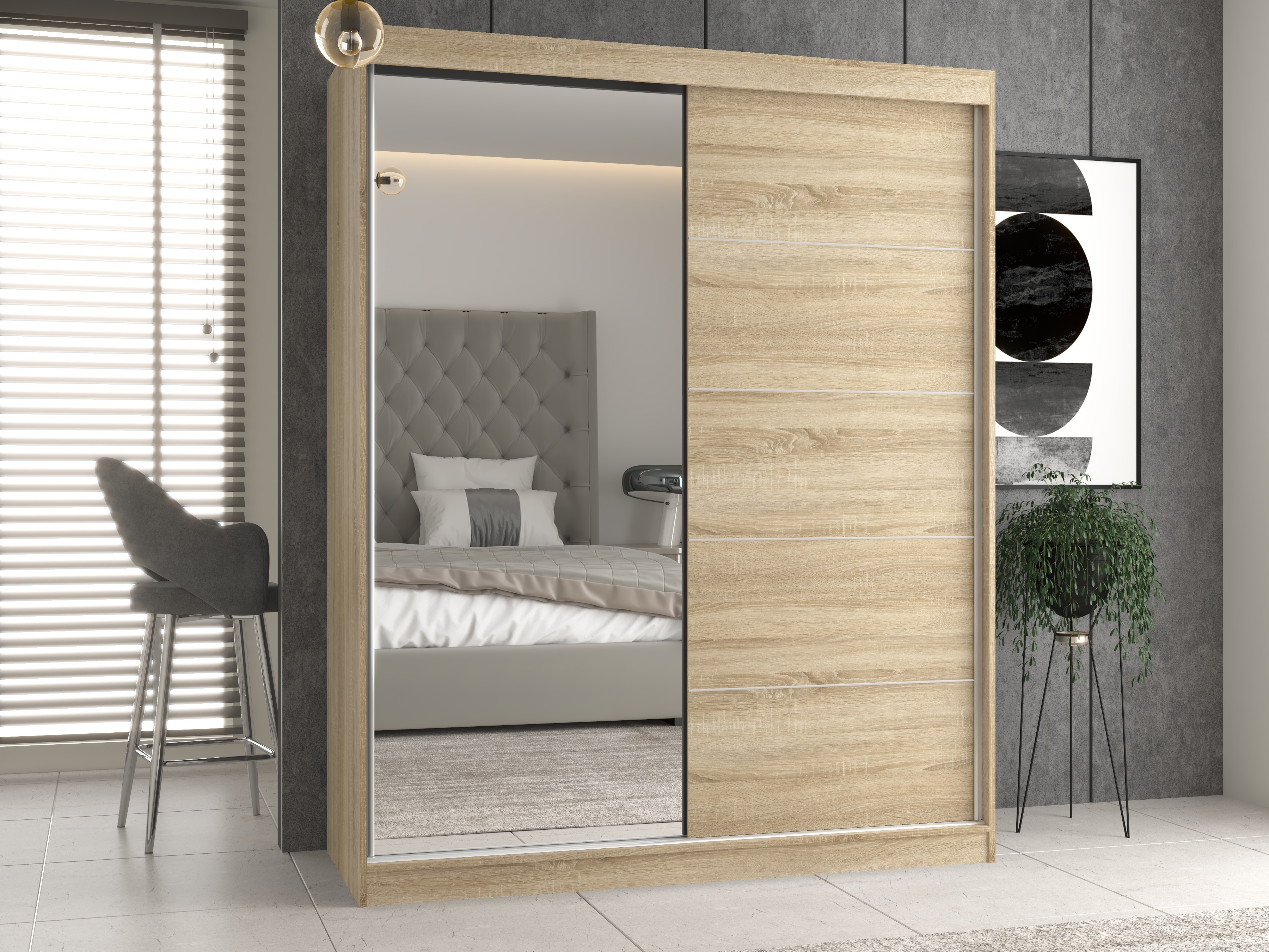 Wardrobe Mandeville 389 (Sonoma oak)