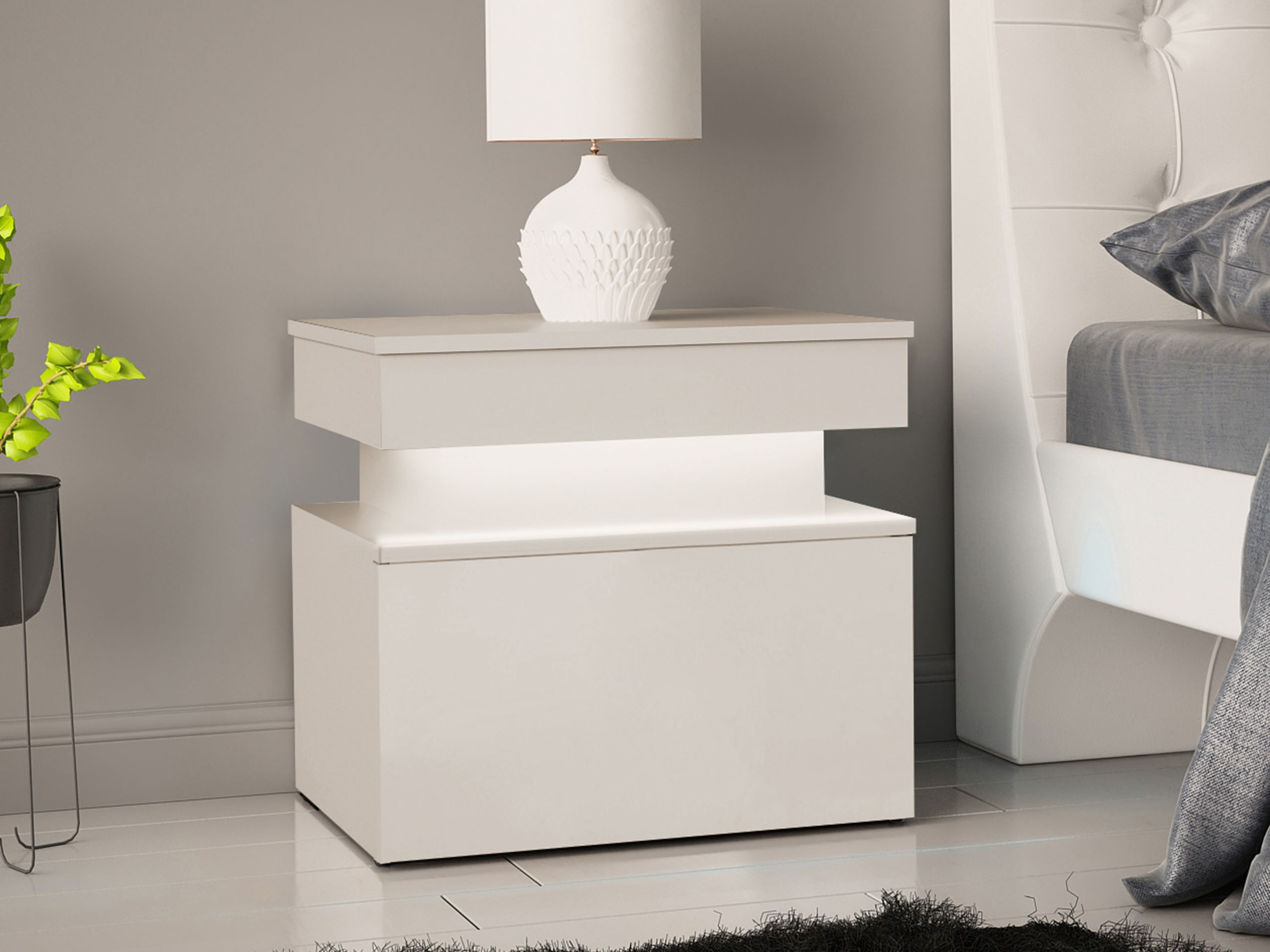Bedside table Monfero (Cashmere)