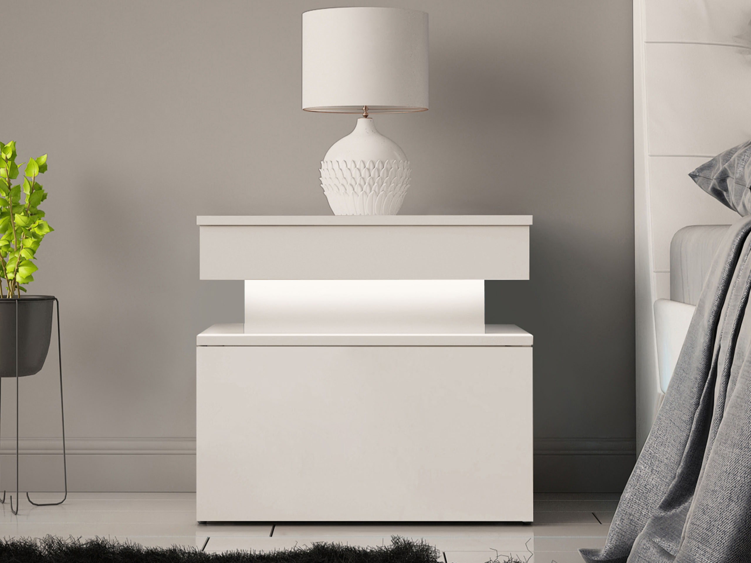 Bedside table Monfero (Cashmere)