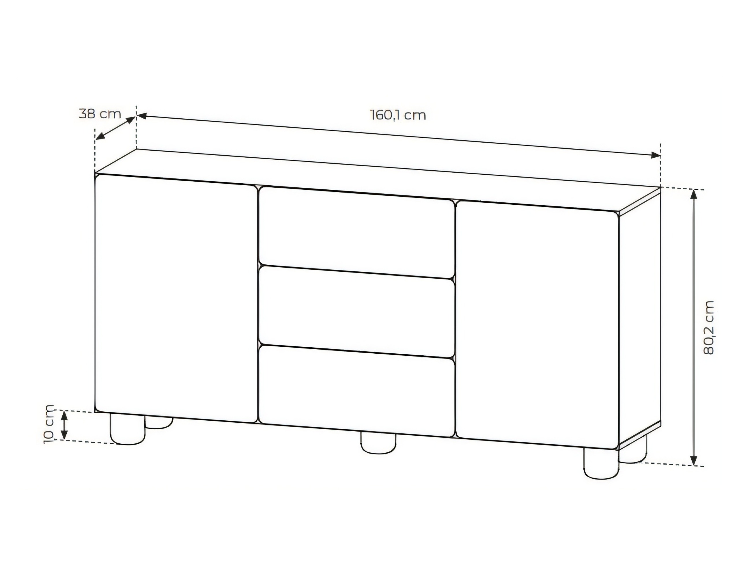 Chest of drawers Verdoru 102