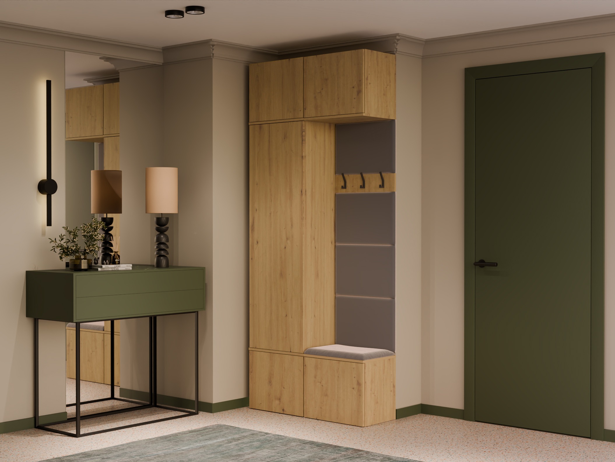 Hallway set Domtori 100 (Artisan oak)