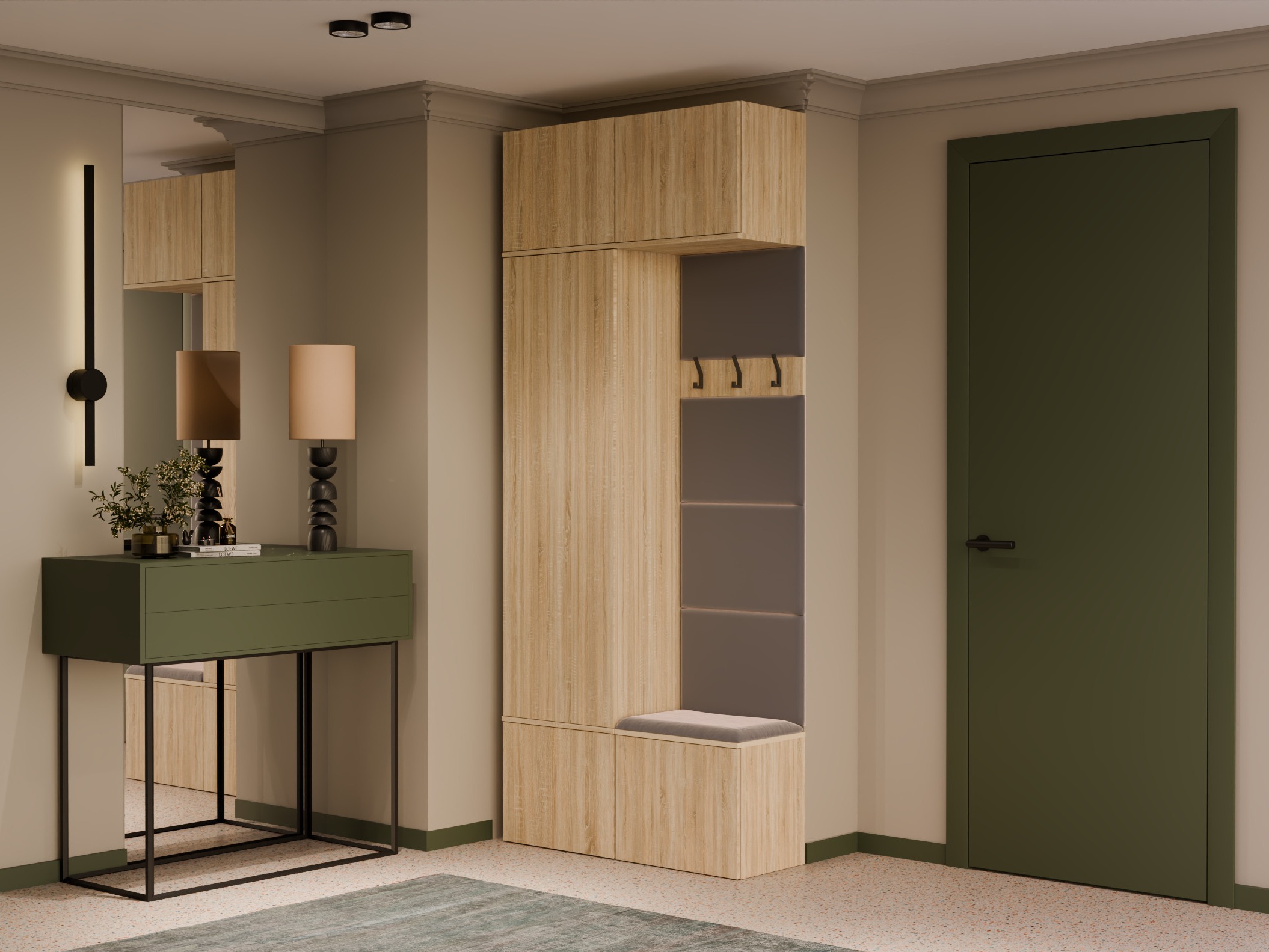 Hallway set Domtori 100 (Sonoma oak)