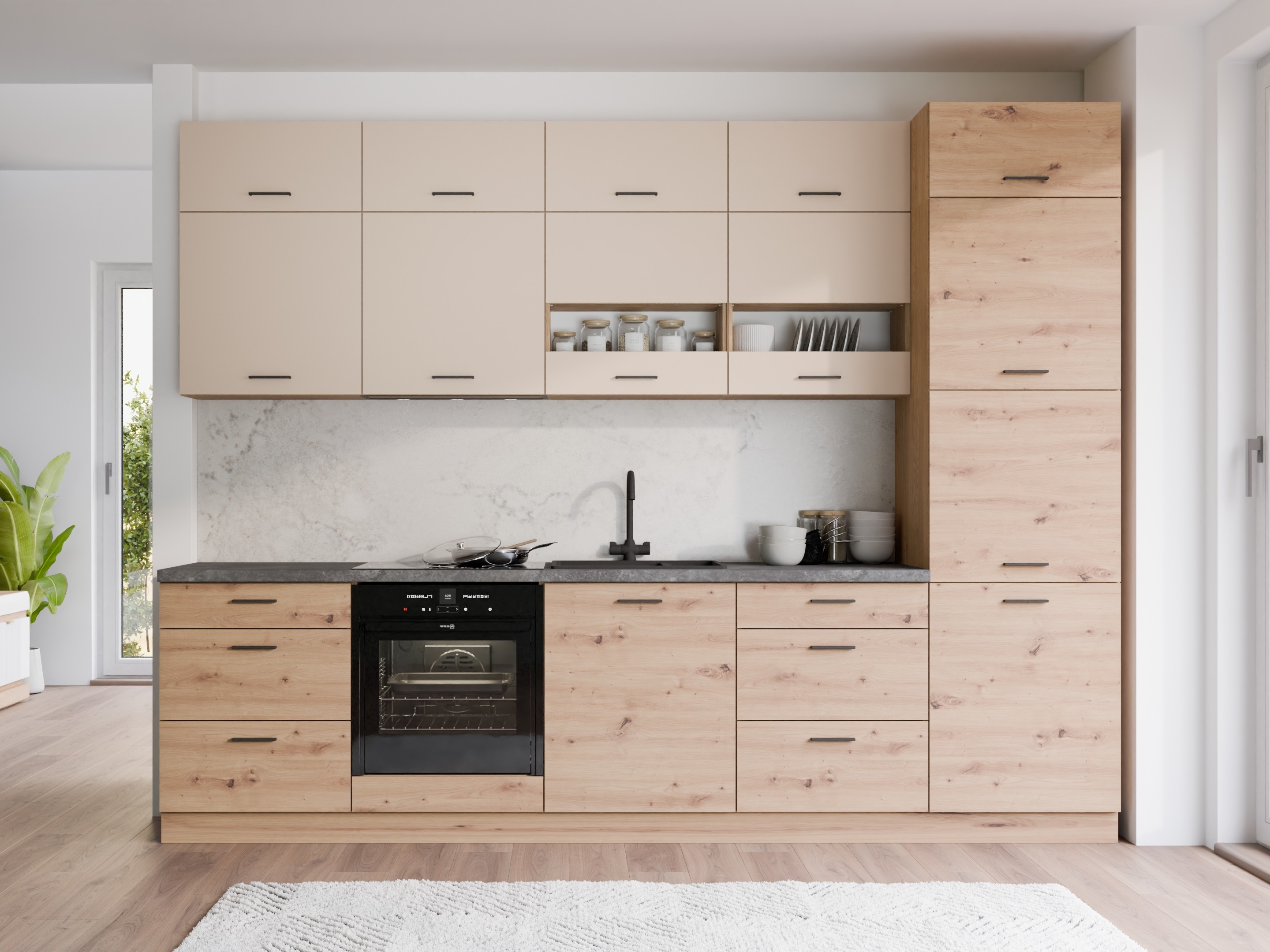 Modular wall cabinet Ati Cashmere 136