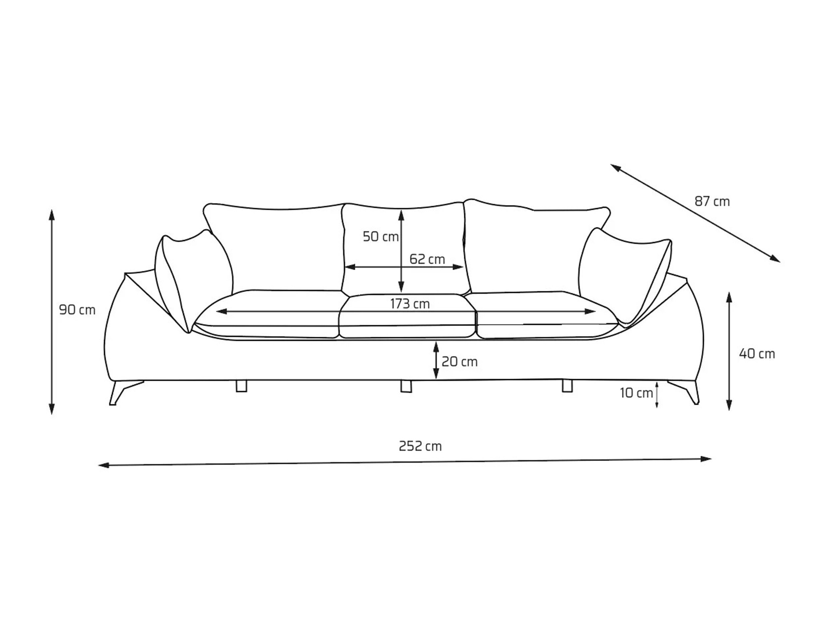 Sofa Carson 145 (Bellini 01)