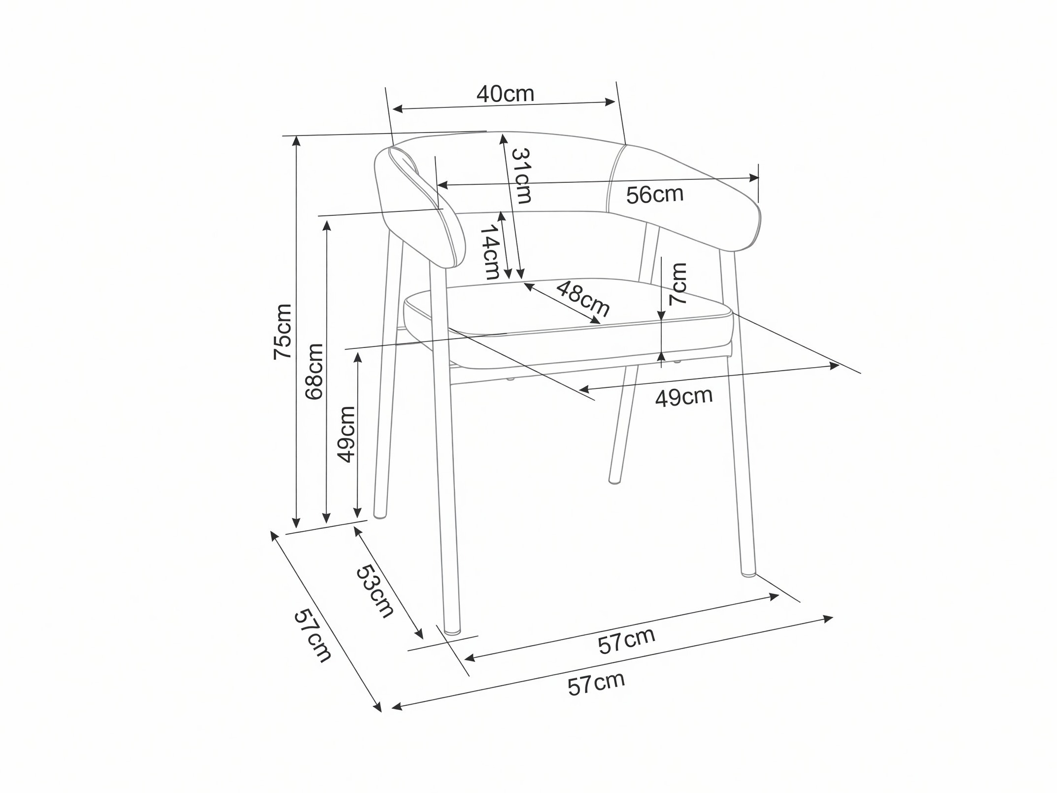 Chair Detroit 1044 (Beige)