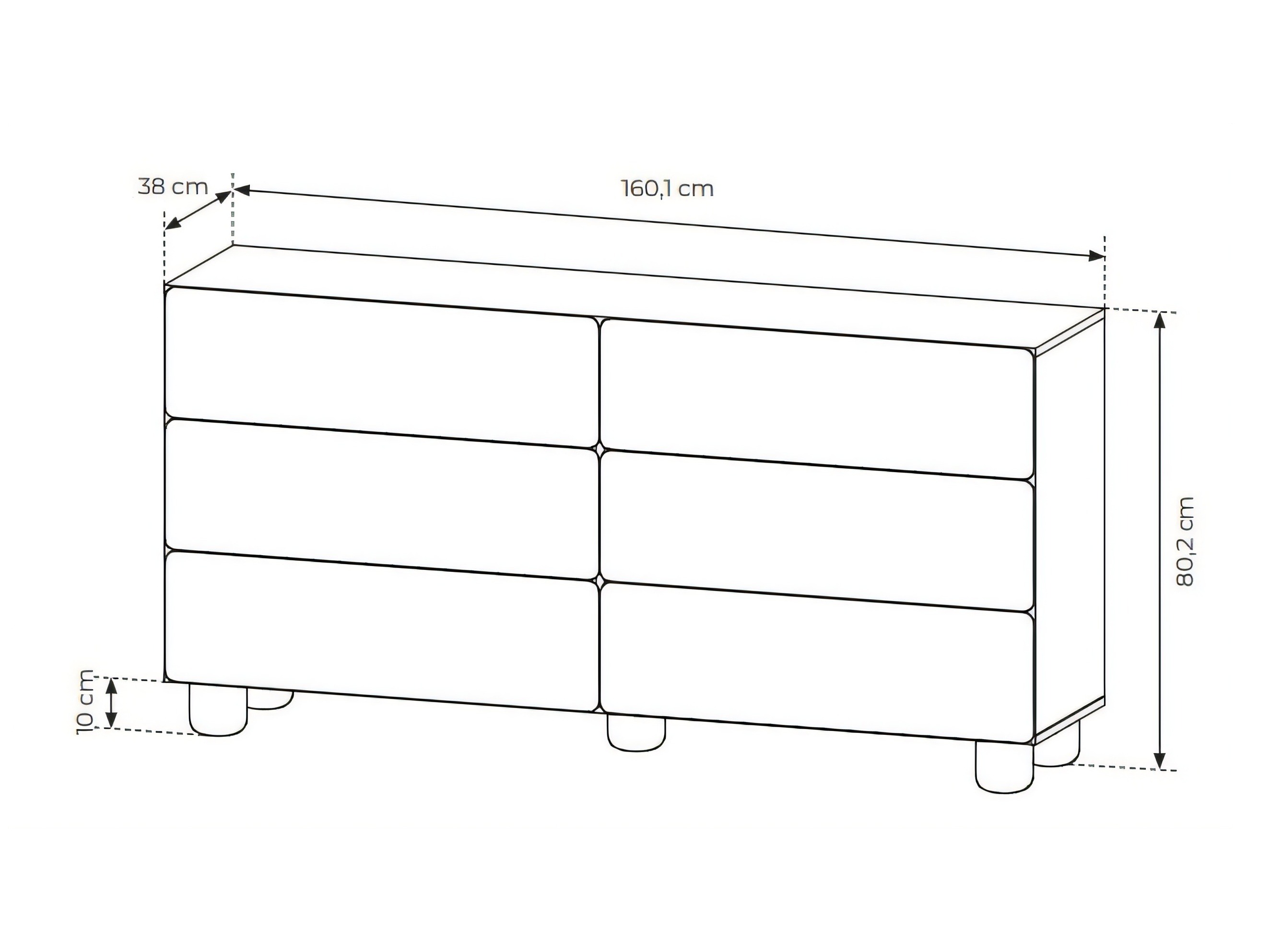 Chest of drawers Verdoru 103