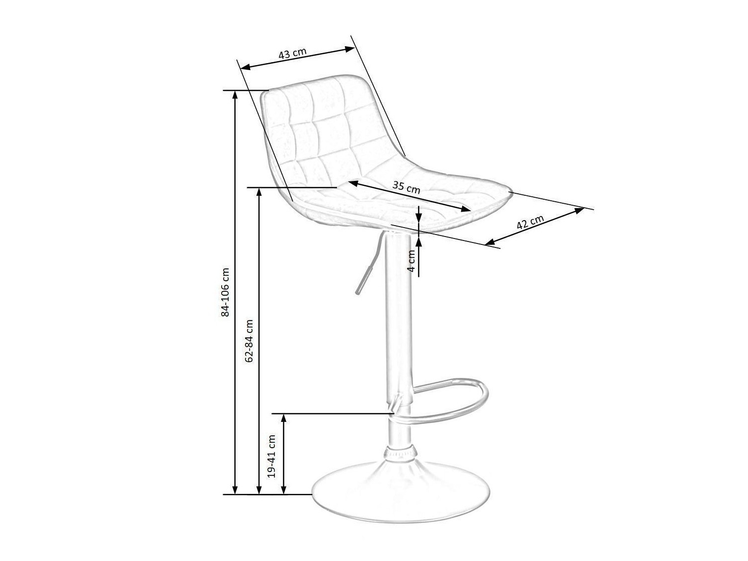 Counter stool Houston 2197