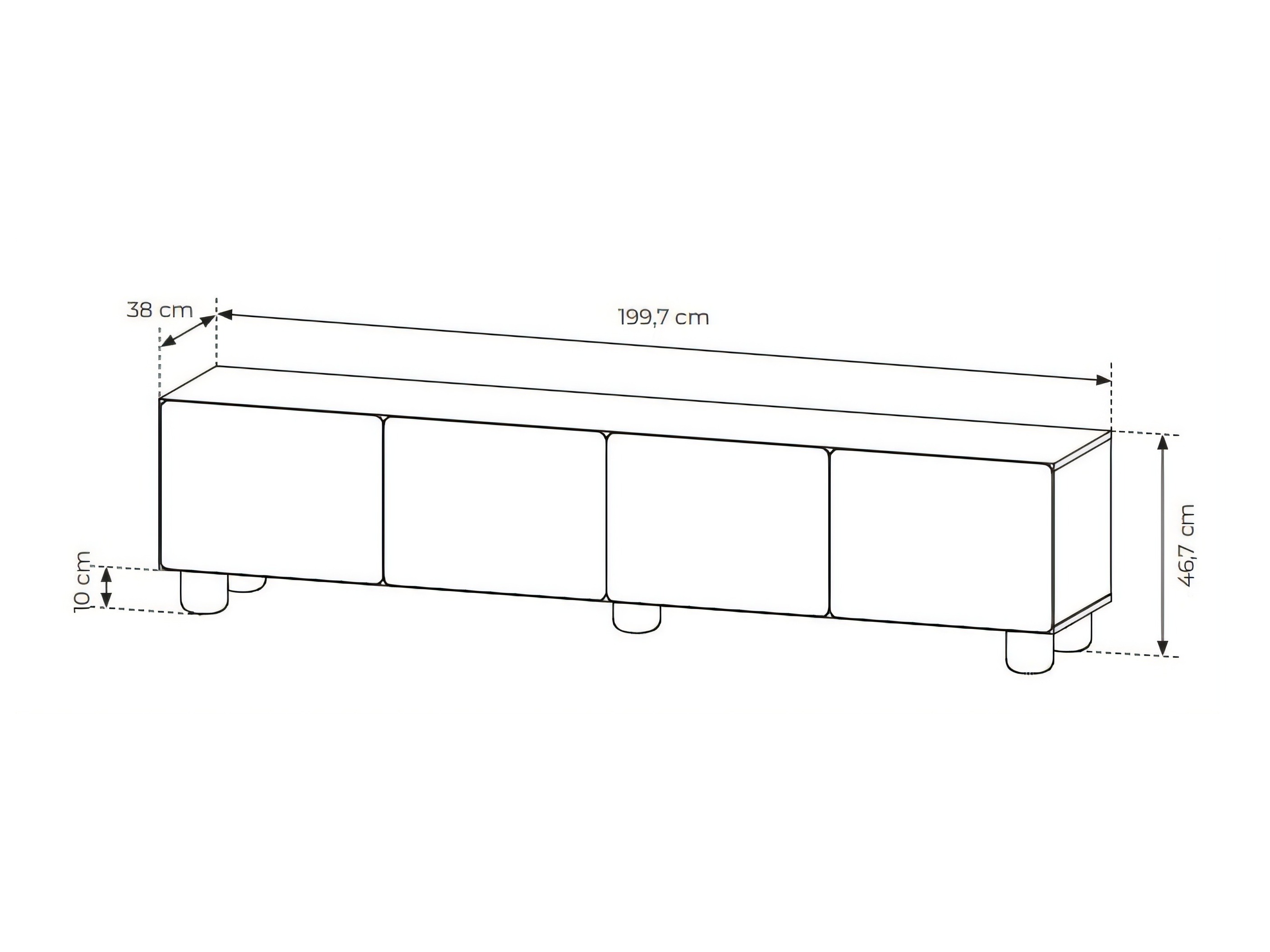 TV stand Verdoru 105