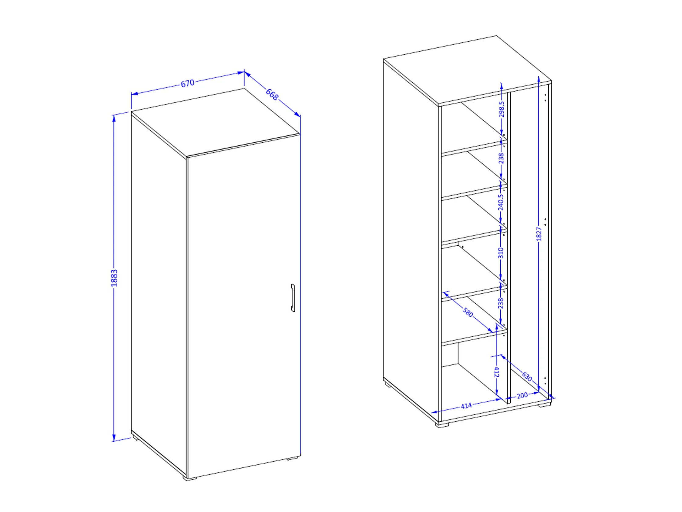 Bathroom shelf Novdele 100