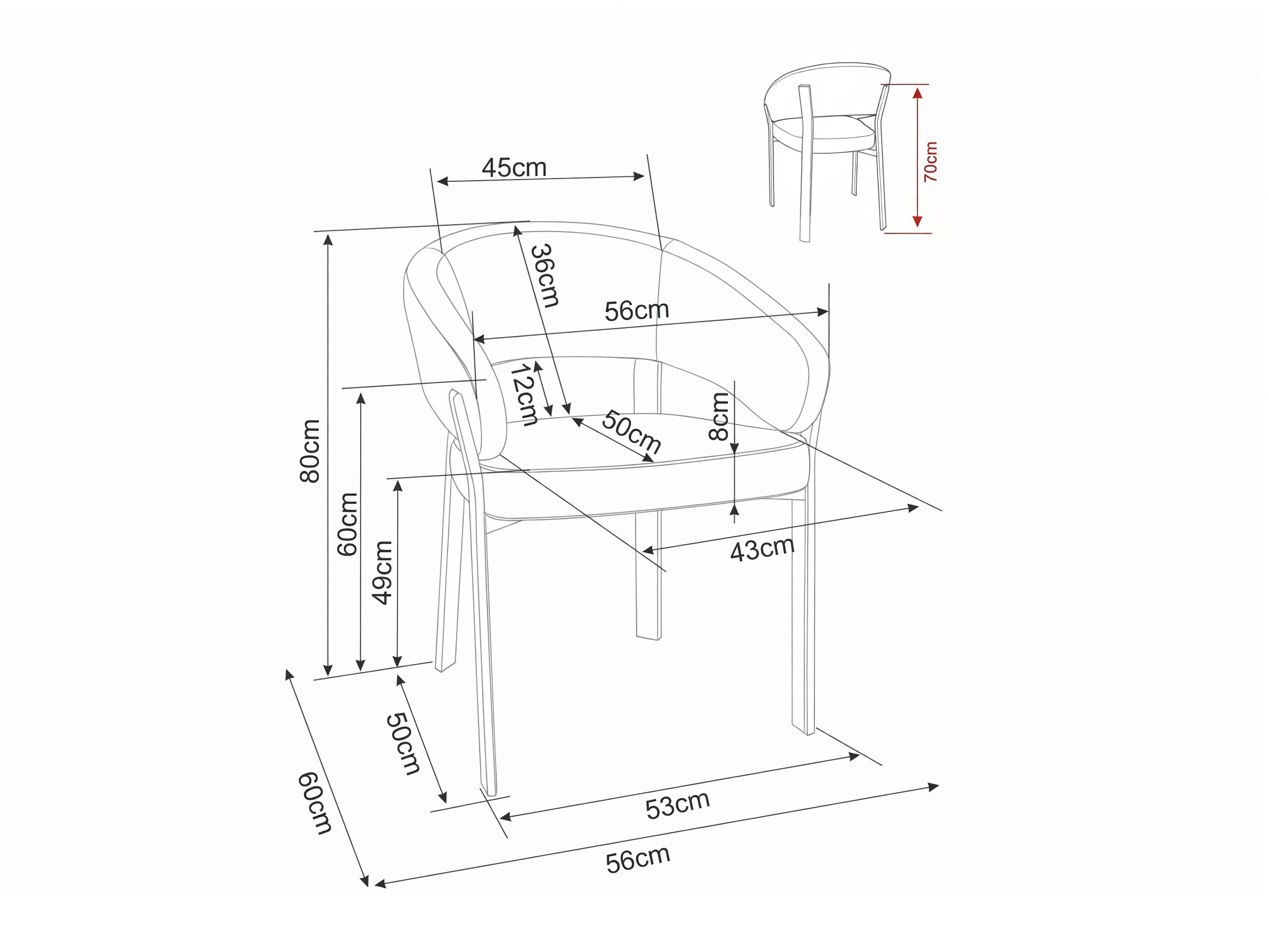 Chair Detroit 1047 (Light beige)
