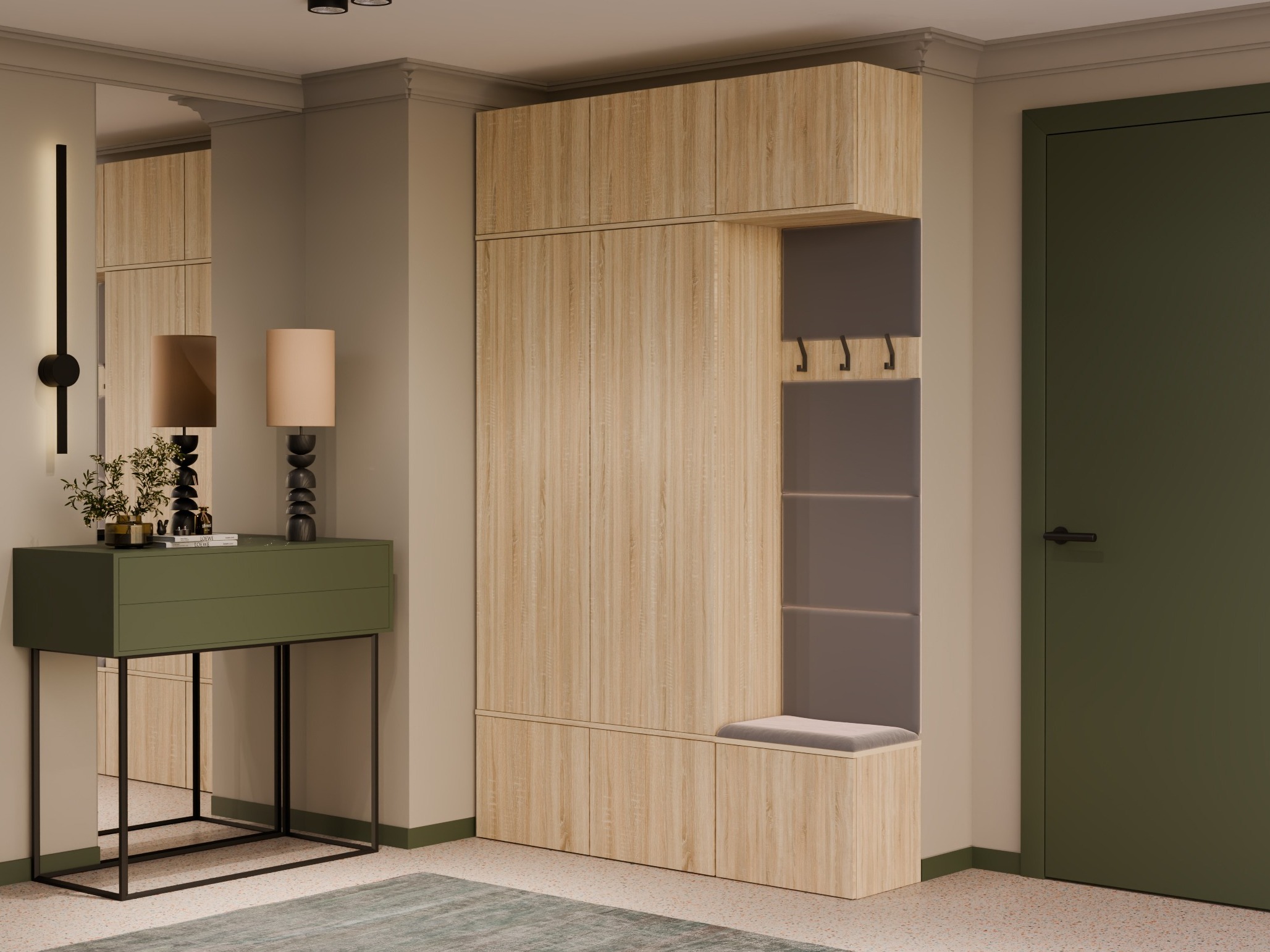 Hallway set Domtori 113 (Sonoma oak)