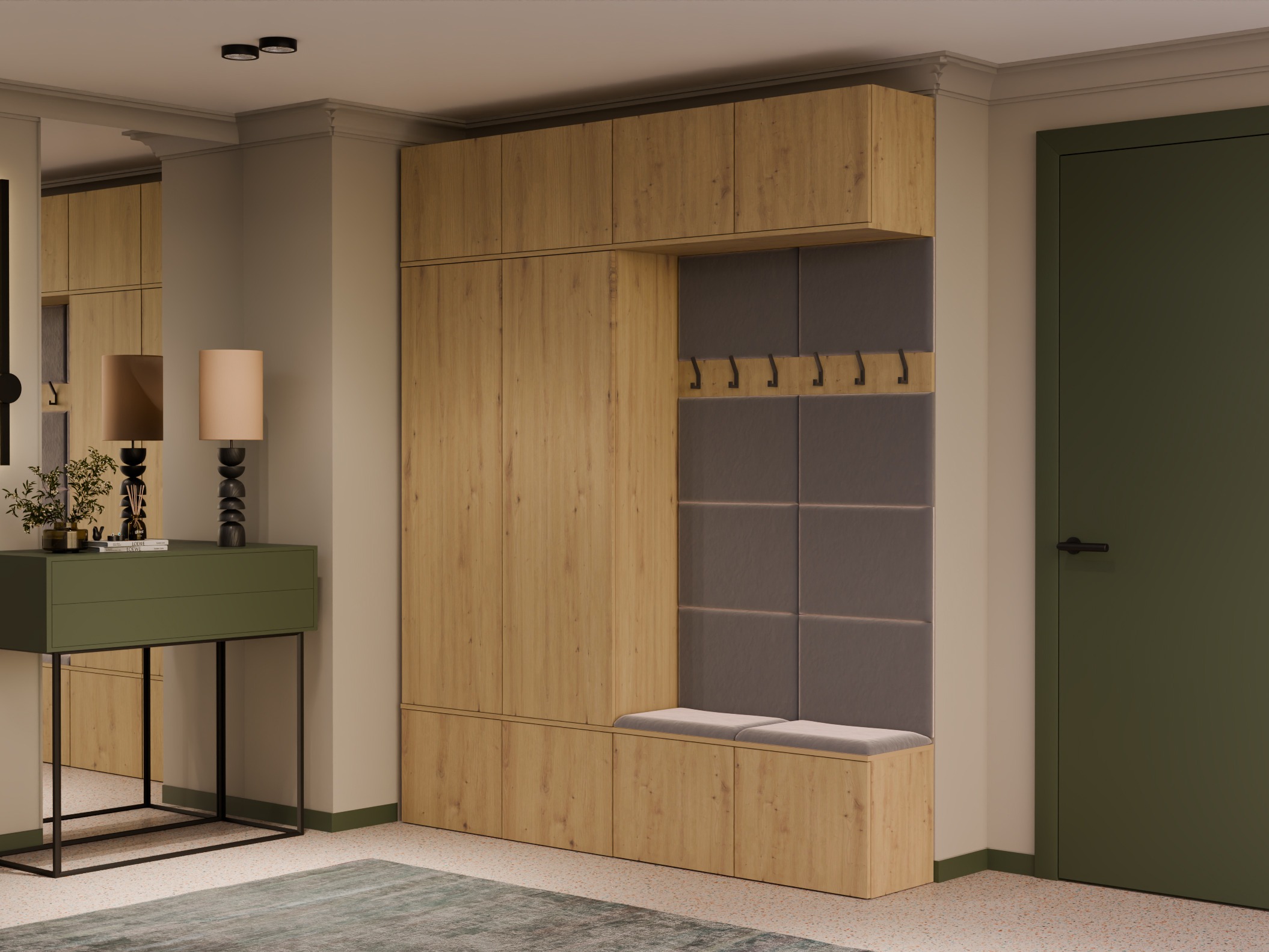 Hallway set Domtori 114 (Artisan oak)